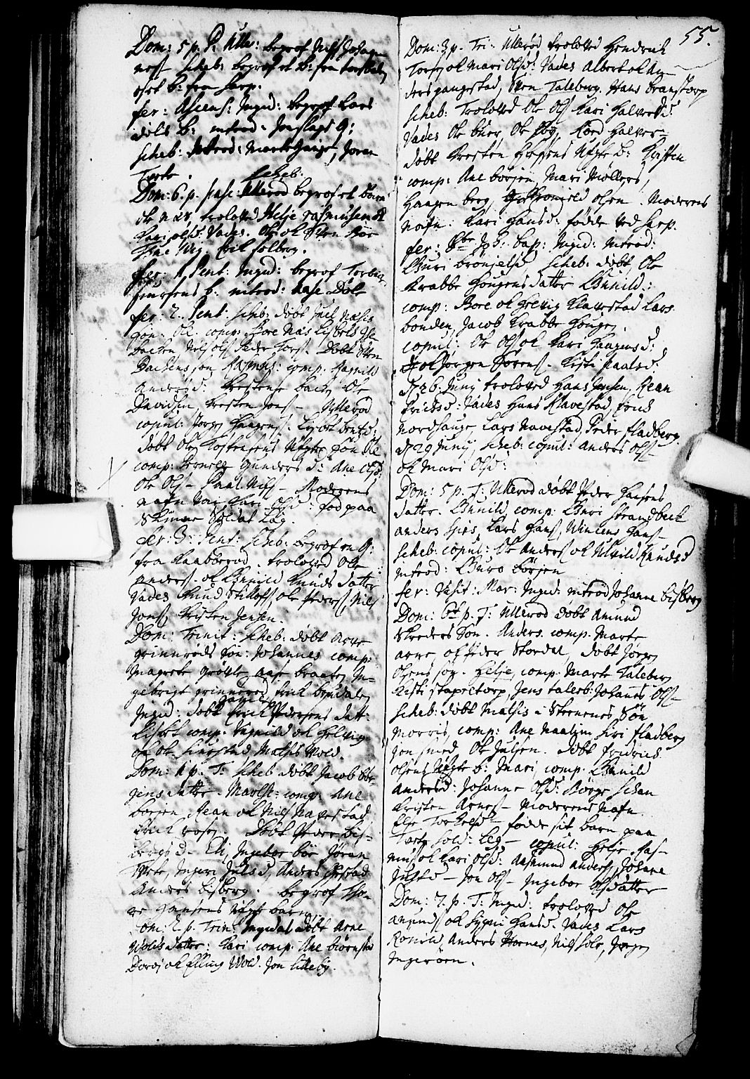 Skjeberg prestekontor Kirkebøker, SAO/A-10923/F/Fa/L0001: Ministerialbok nr. I 1, 1702-1725, s. 55