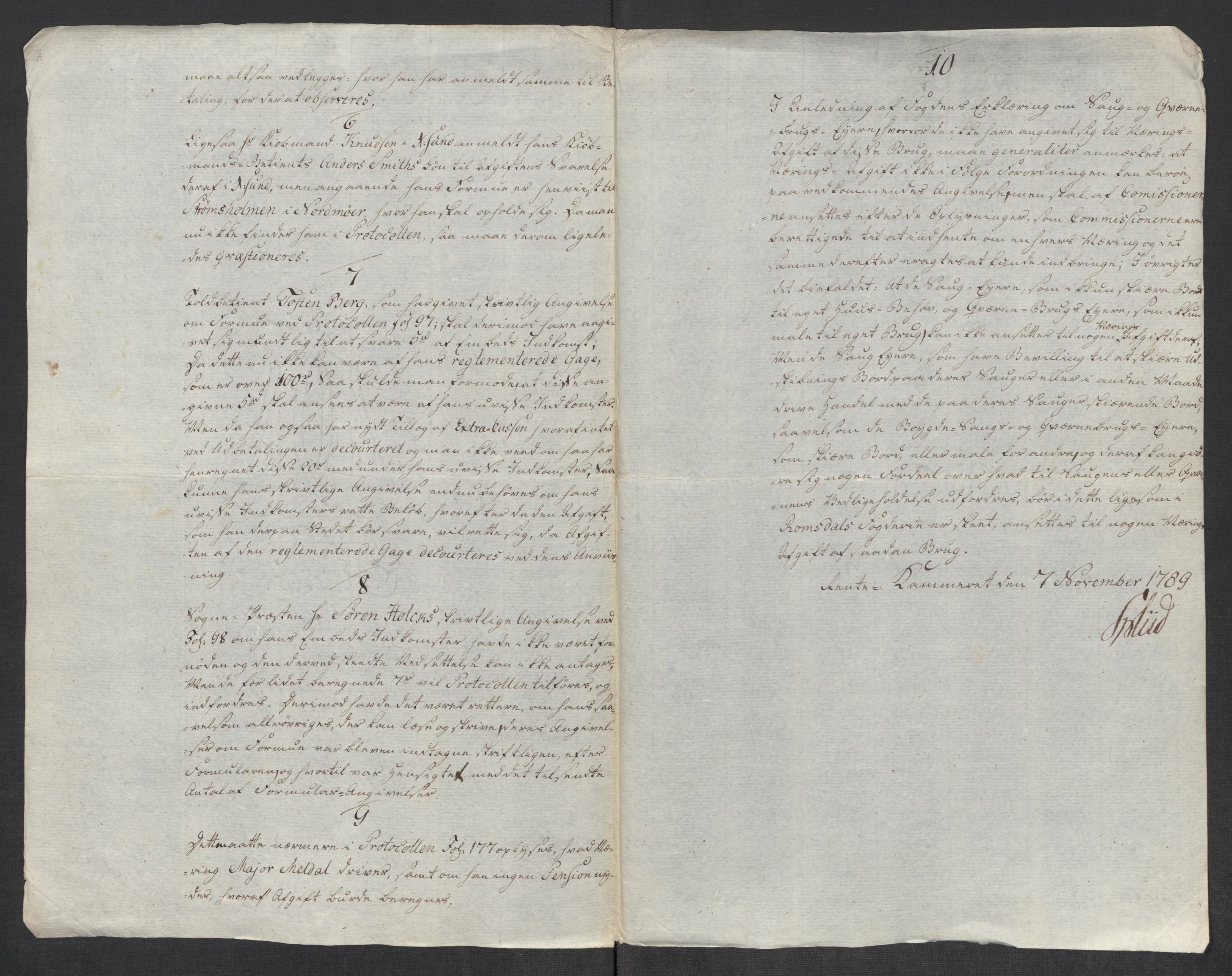 Rentekammeret inntil 1814, Reviderte regnskaper, Mindre regnskaper, RA/EA-4068/Rf/Rfe/L0031: Nordmøre fogderi, Numedal og Sandsvær fogderi, 1789, s. 80