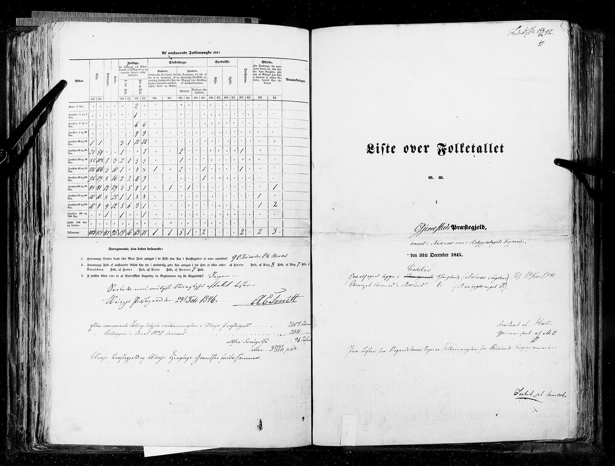 RA, Folketellingen 1845, bind 5: Bratsberg amt og Nedenes og Råbyggelaget amt, 1845, s. 219