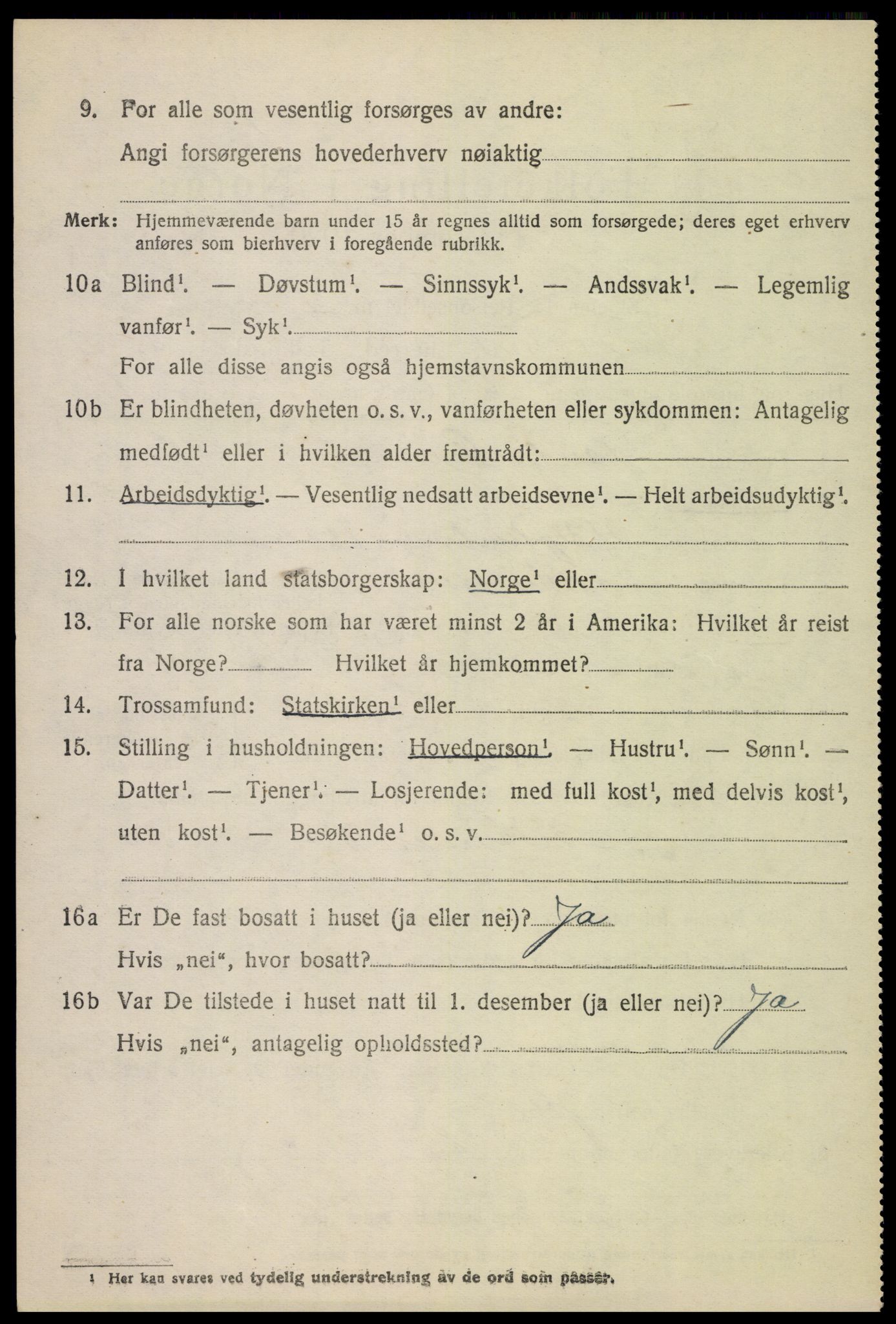 SAH, Folketelling 1920 for 0518 Nord-Fron herred, 1920, s. 2713