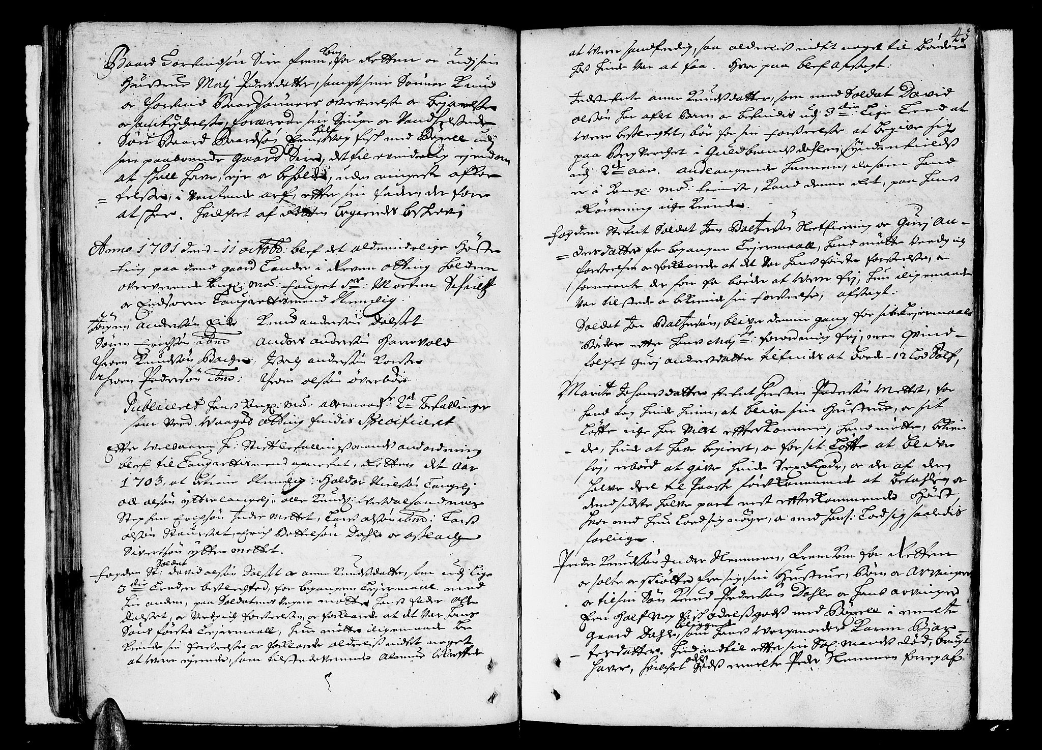Romsdal sorenskriveri, AV/SAT-A-4149/1/1/1A/L0004: Tingbok, 1700-1705, s. 42b-43a