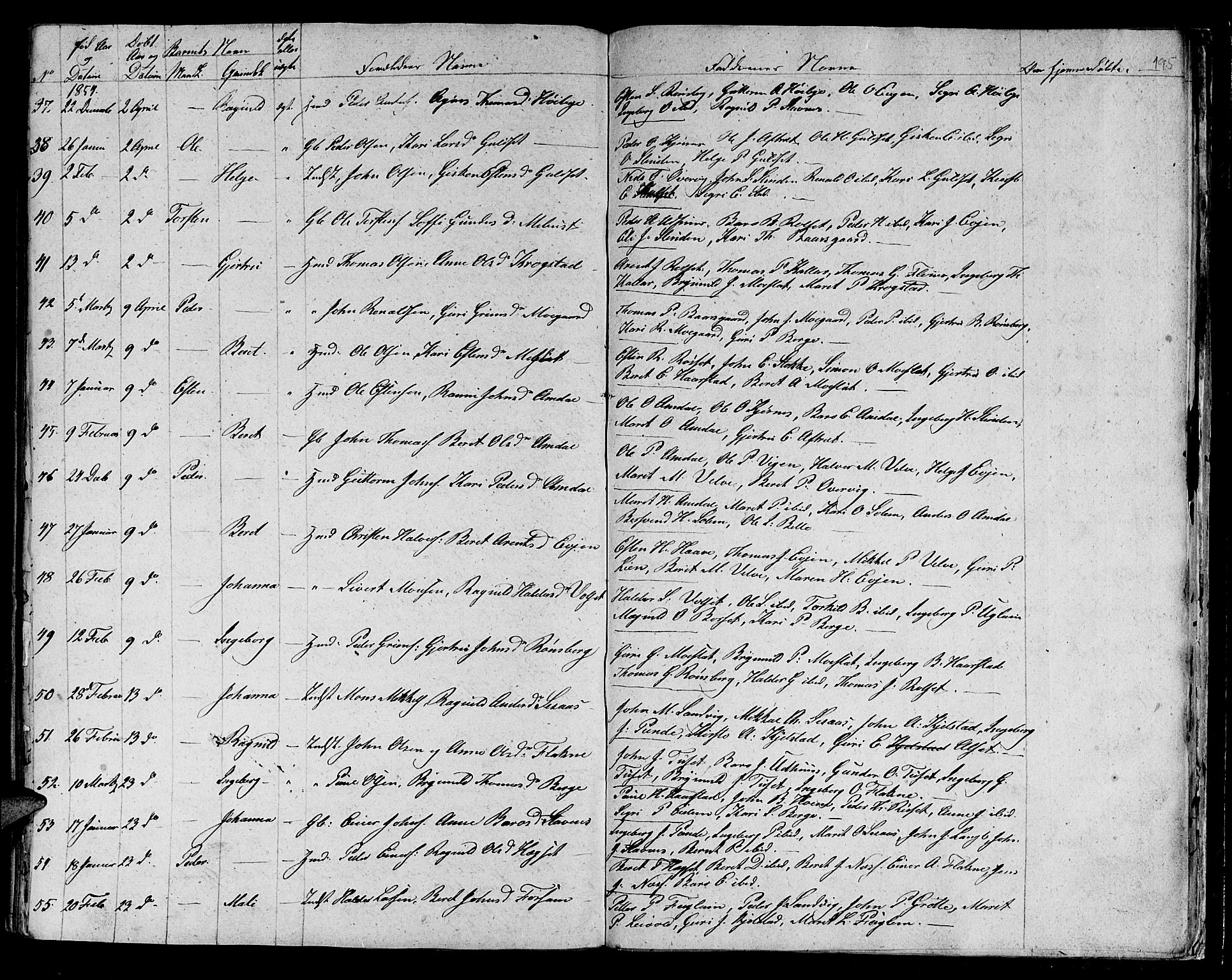 Ministerialprotokoller, klokkerbøker og fødselsregistre - Sør-Trøndelag, SAT/A-1456/695/L1154: Klokkerbok nr. 695C05, 1842-1858, s. 195