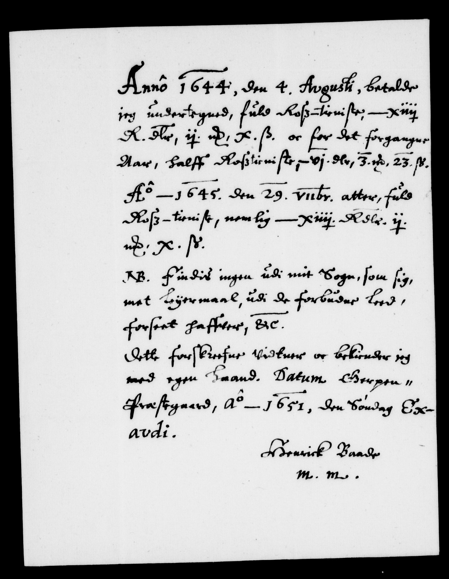 Danske Kanselli, Skapsaker, AV/RA-EA-4061/F/L0008: Skap 8, pakke 150A, litra X-GG, 1647-1651, s. 10