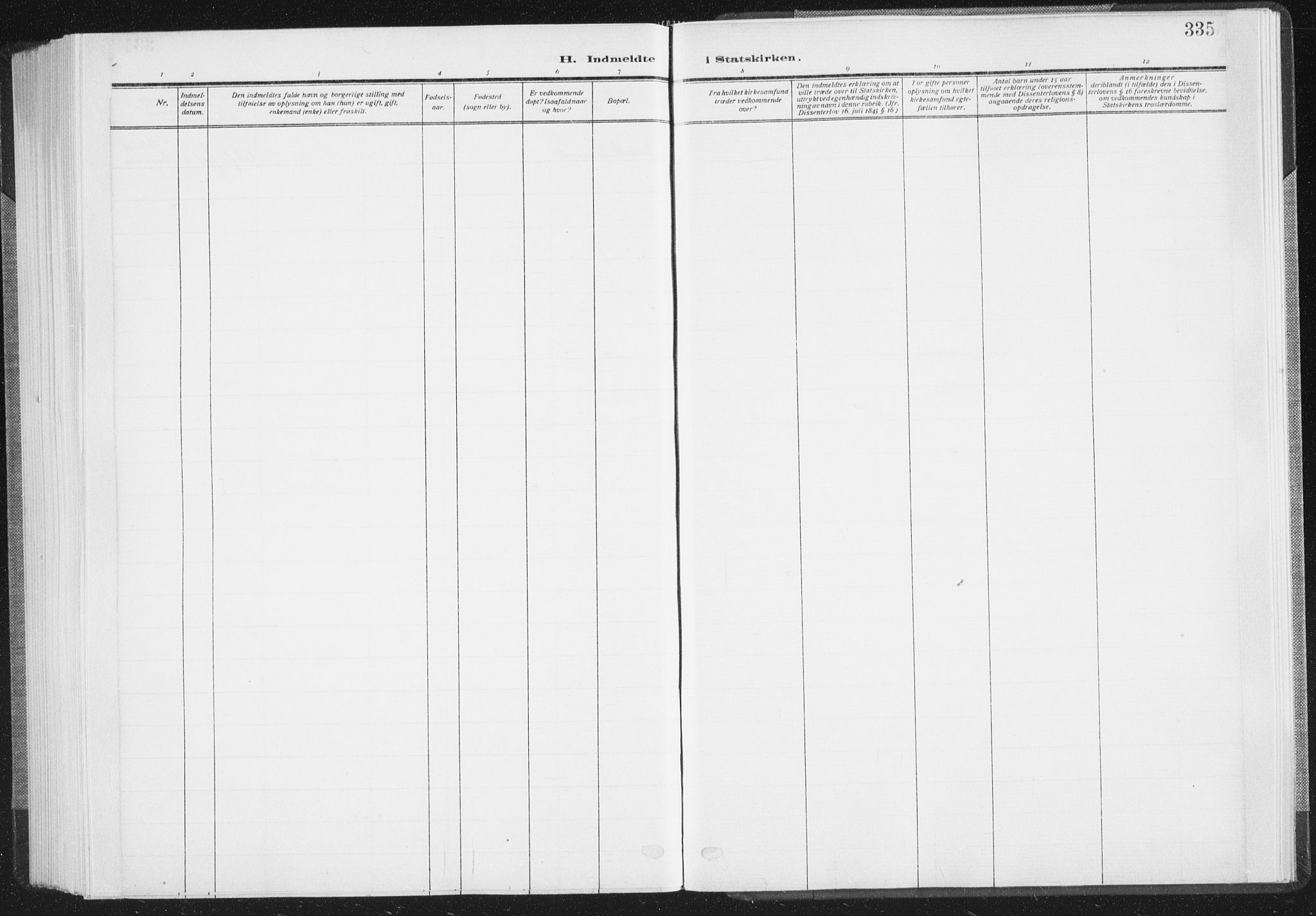 Ministerialprotokoller, klokkerbøker og fødselsregistre - Nordland, SAT/A-1459/805/L0104: Ministerialbok nr. 805A09, 1909-1926, s. 335