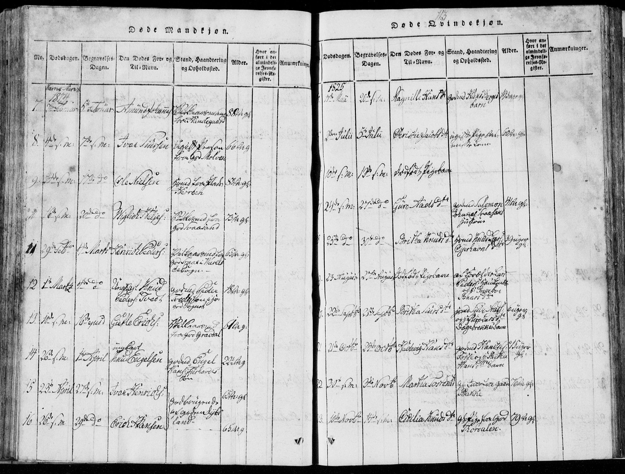 Strandebarm sokneprestembete, AV/SAB-A-78401/H/Hab: Klokkerbok nr. A  1, 1816-1826, s. 113