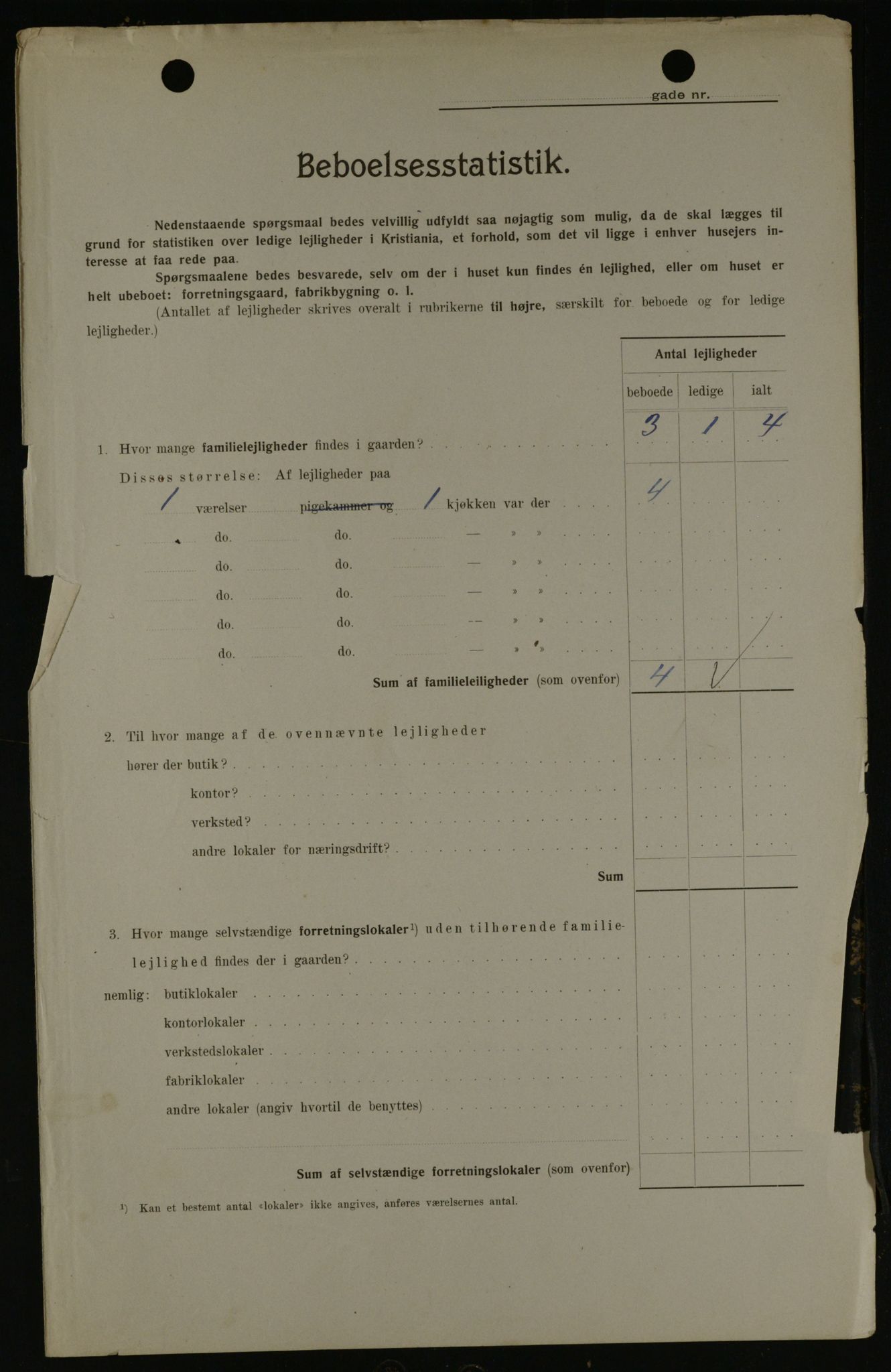 OBA, Kommunal folketelling 1.2.1908 for Kristiania kjøpstad, 1908, s. 103935