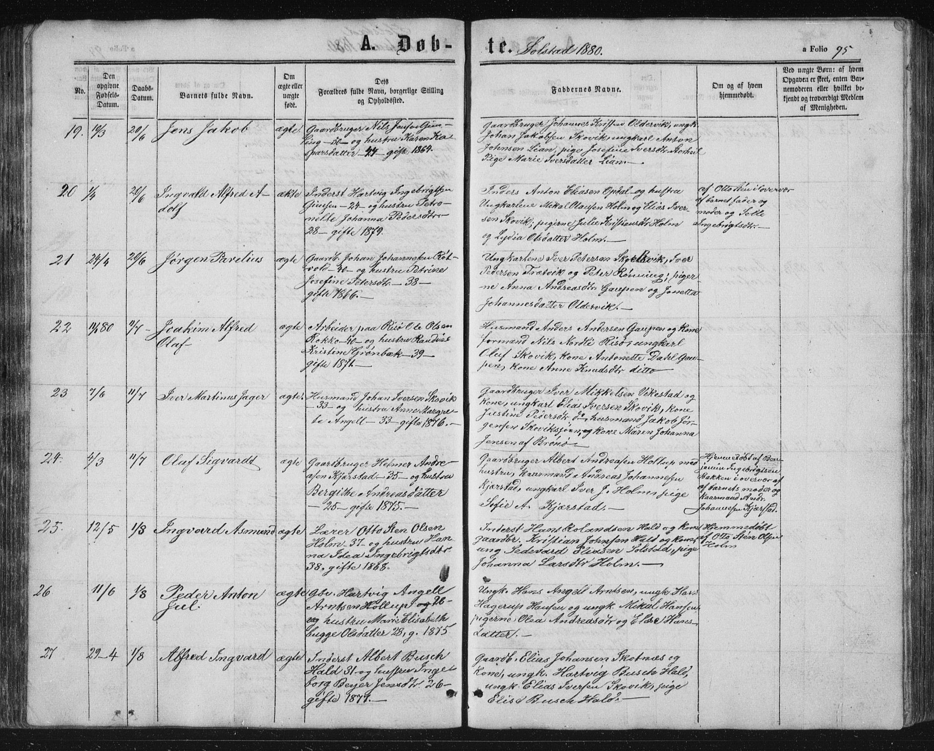 Ministerialprotokoller, klokkerbøker og fødselsregistre - Nordland, SAT/A-1459/810/L0159: Klokkerbok nr. 810C02 /2, 1863-1883, s. 95