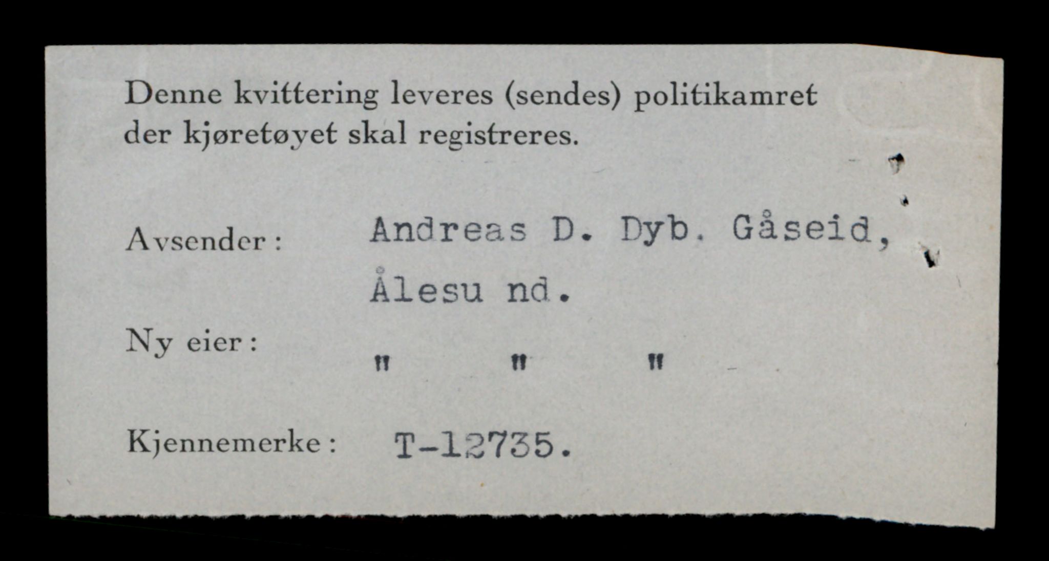 Møre og Romsdal vegkontor - Ålesund trafikkstasjon, AV/SAT-A-4099/F/Fe/L0035: Registreringskort for kjøretøy T 12653 - T 12829, 1927-1998, s. 1563