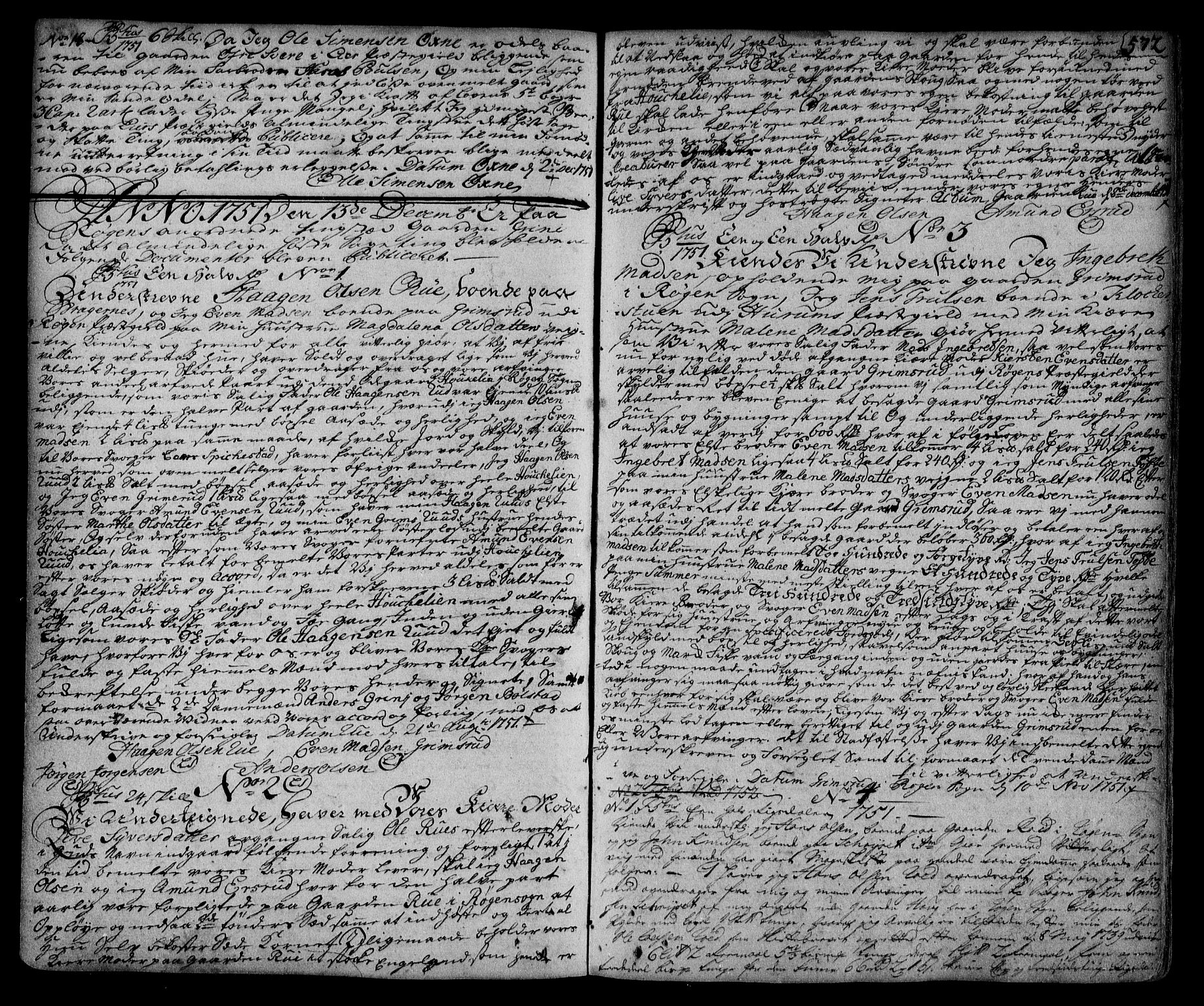 Lier, Røyken og Hurum sorenskriveri, SAKO/A-89/G/Ga/Gaa/L0002: Pantebok nr. II, 1725-1755, s. 572