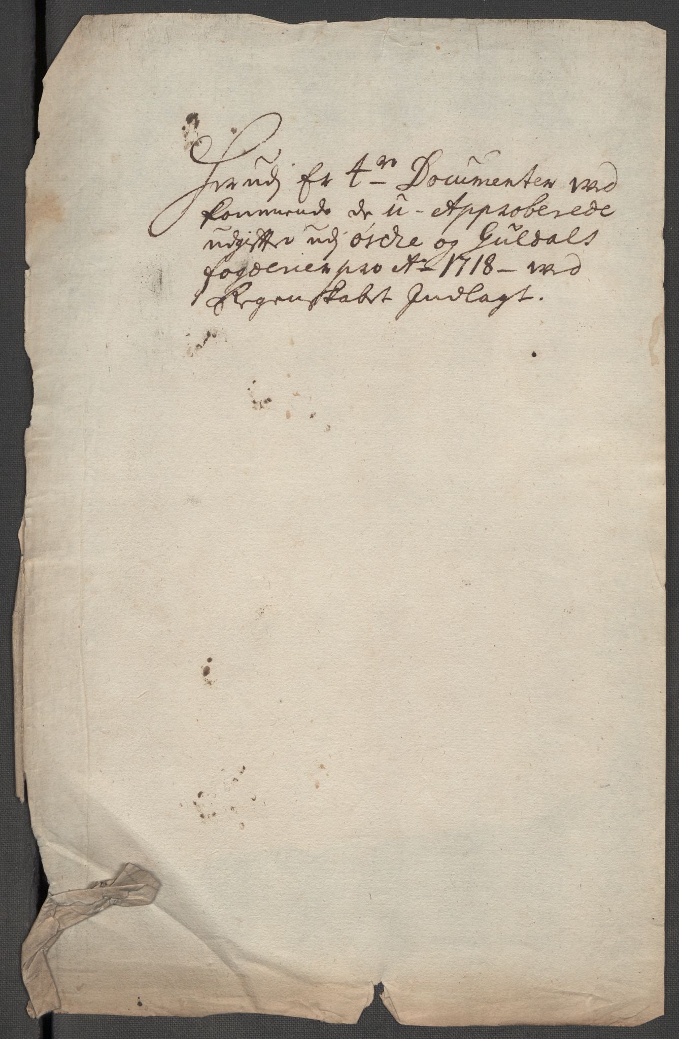 Rentekammeret inntil 1814, Reviderte regnskaper, Fogderegnskap, RA/EA-4092/R60/L3972: Fogderegnskap Orkdal og Gauldal, 1718, s. 627