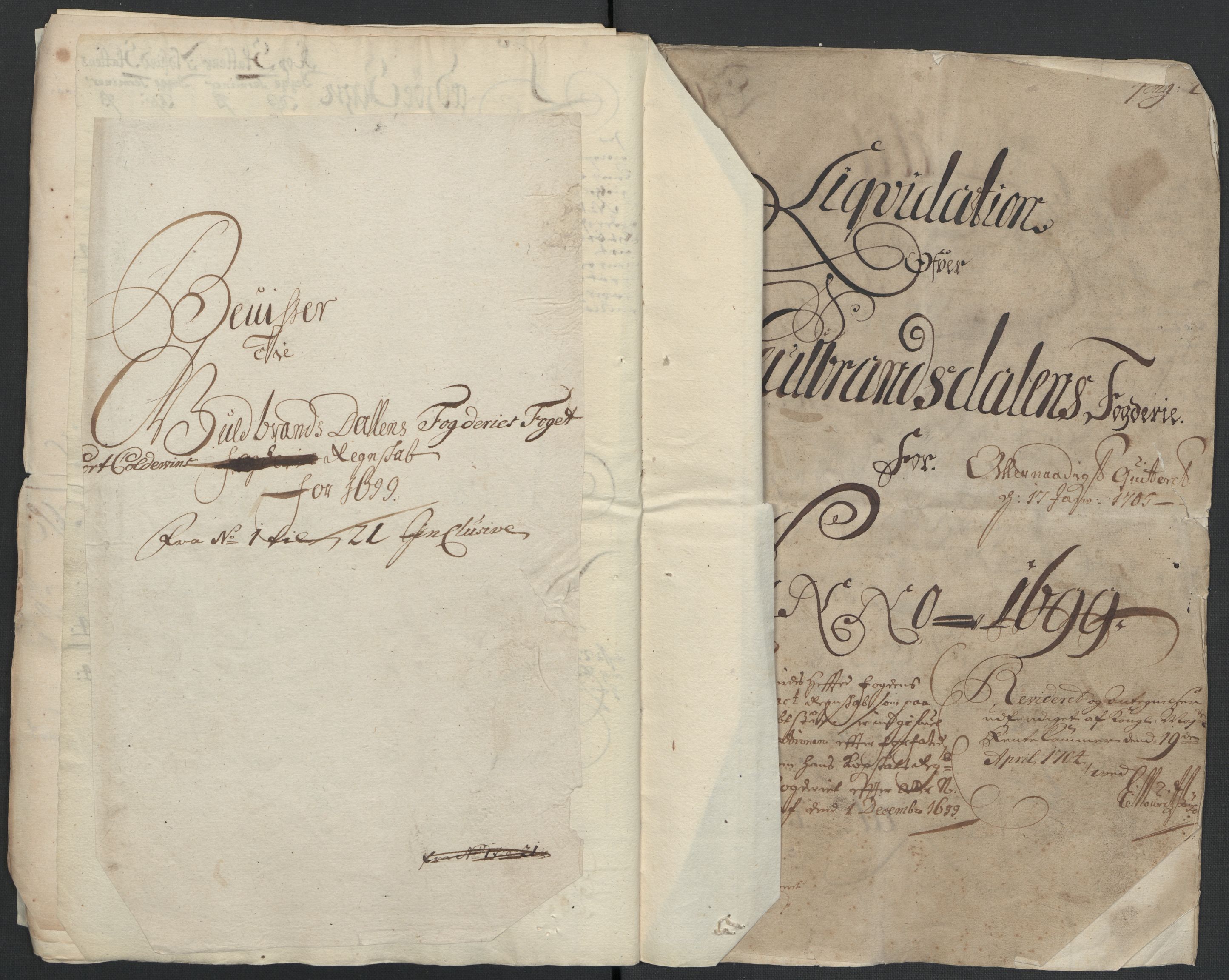 Rentekammeret inntil 1814, Reviderte regnskaper, Fogderegnskap, RA/EA-4092/R17/L1172: Fogderegnskap Gudbrandsdal, 1699, s. 21