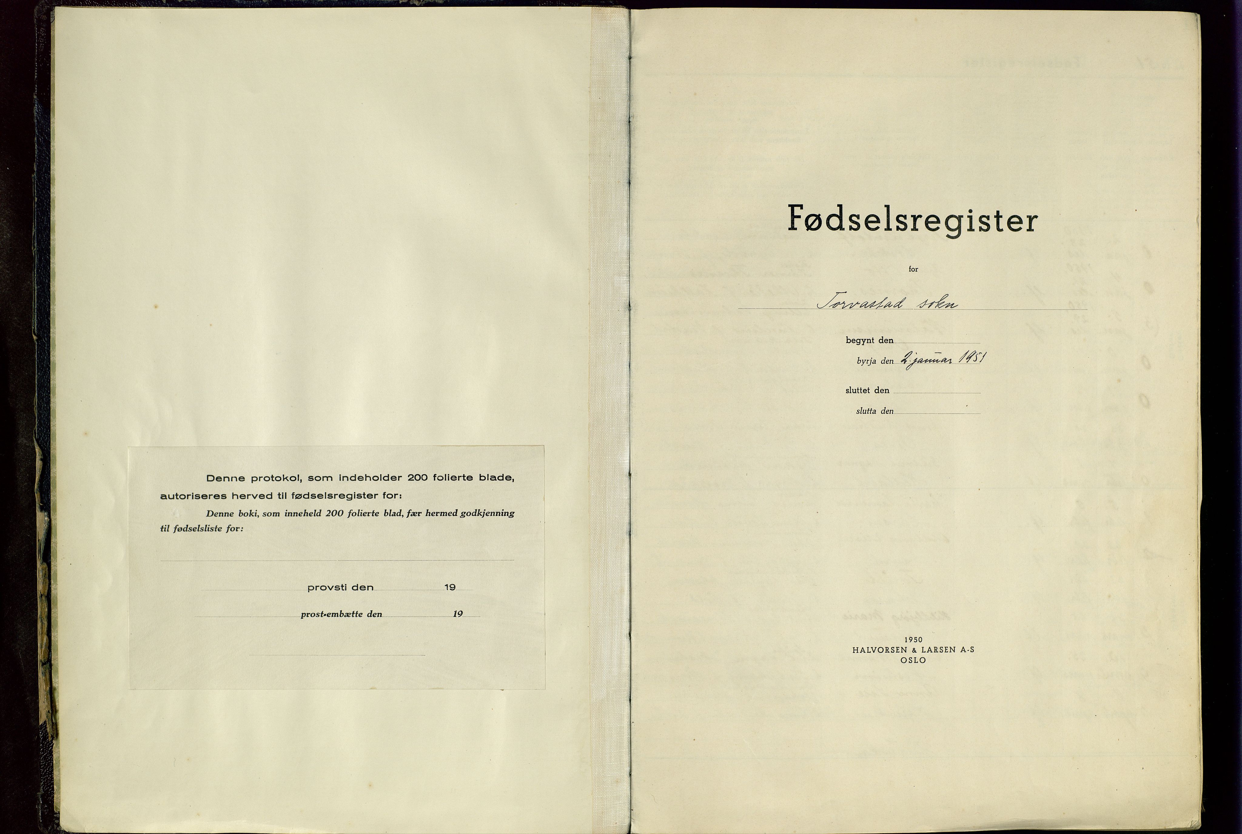 Torvastad sokneprestkontor, SAST/A -101857/I/Id/L0003: Fødselsregister nr. 3, 1951-1978
