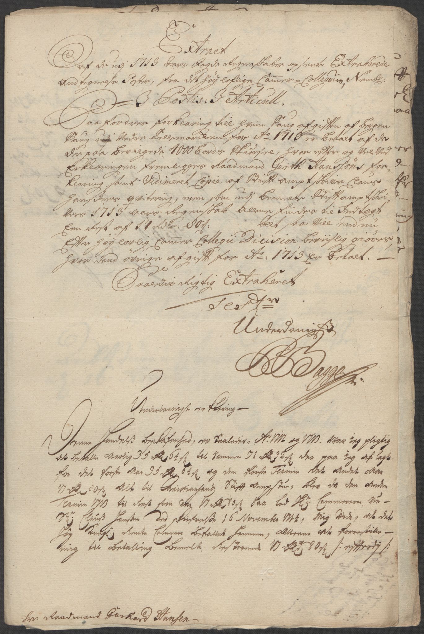 Rentekammeret inntil 1814, Reviderte regnskaper, Fogderegnskap, AV/RA-EA-4092/R36/L2125: Fogderegnskap Øvre og Nedre Telemark og Bamble, 1713, s. 584