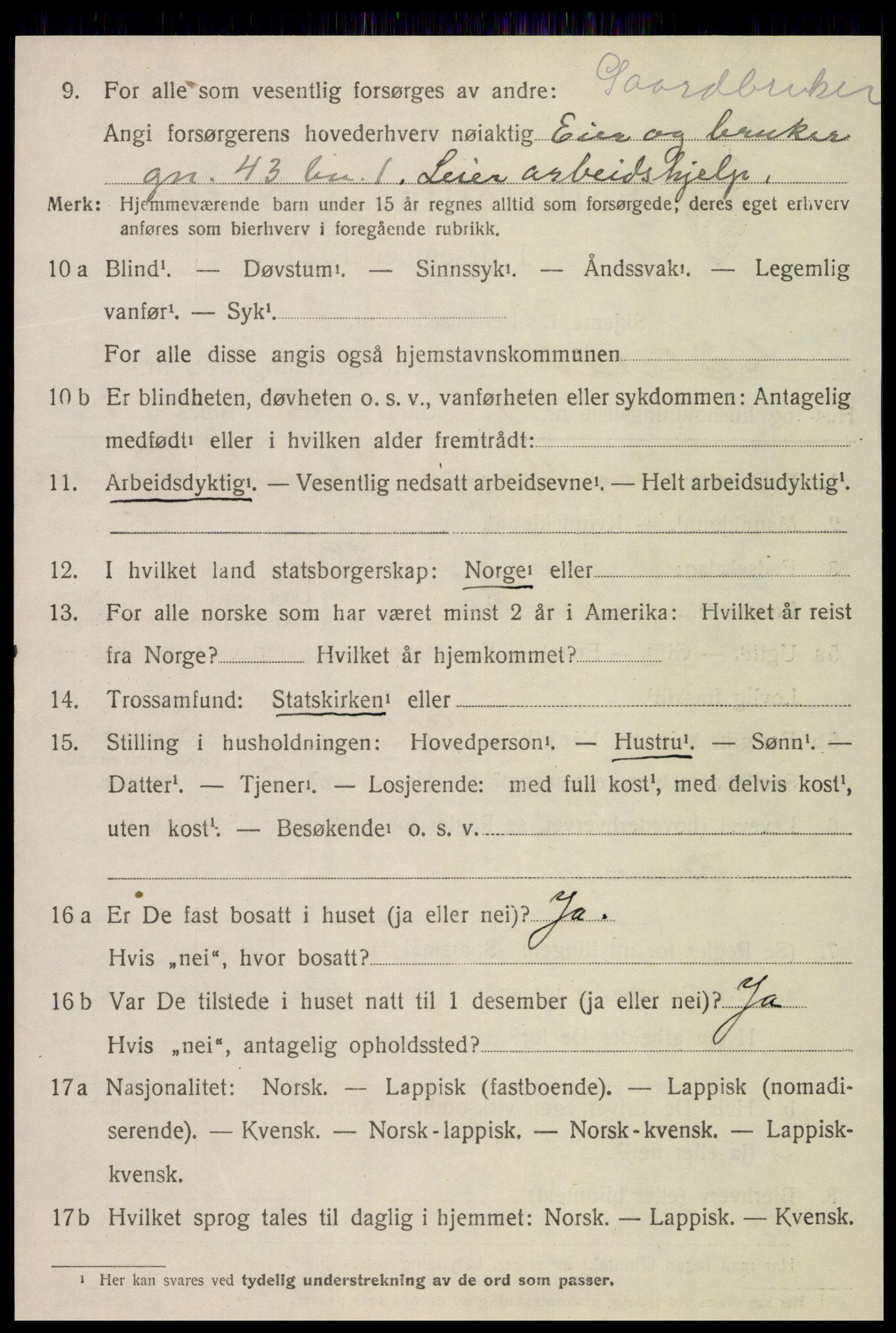SAT, Folketelling 1920 for 1727 Beitstad herred, 1920, s. 1422