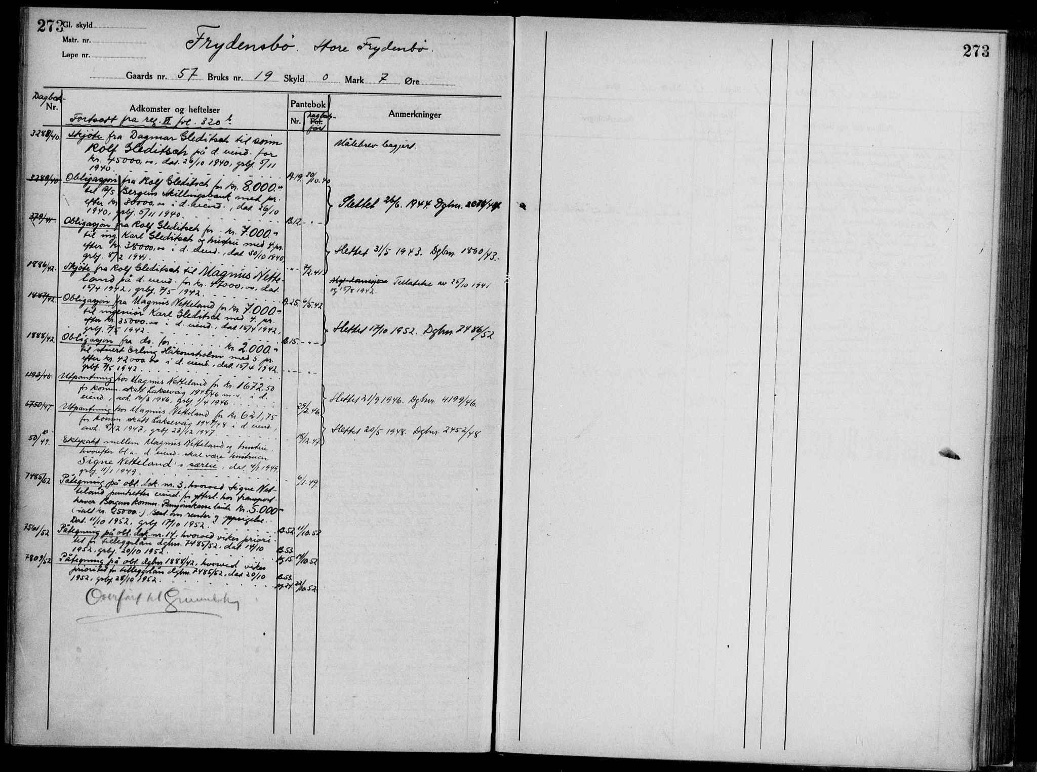 Midhordland sorenskriveri, AV/SAB-A-3001/1/G/Ga/Gab/L0117: Panteregister nr. II.A.b.117, s. 273