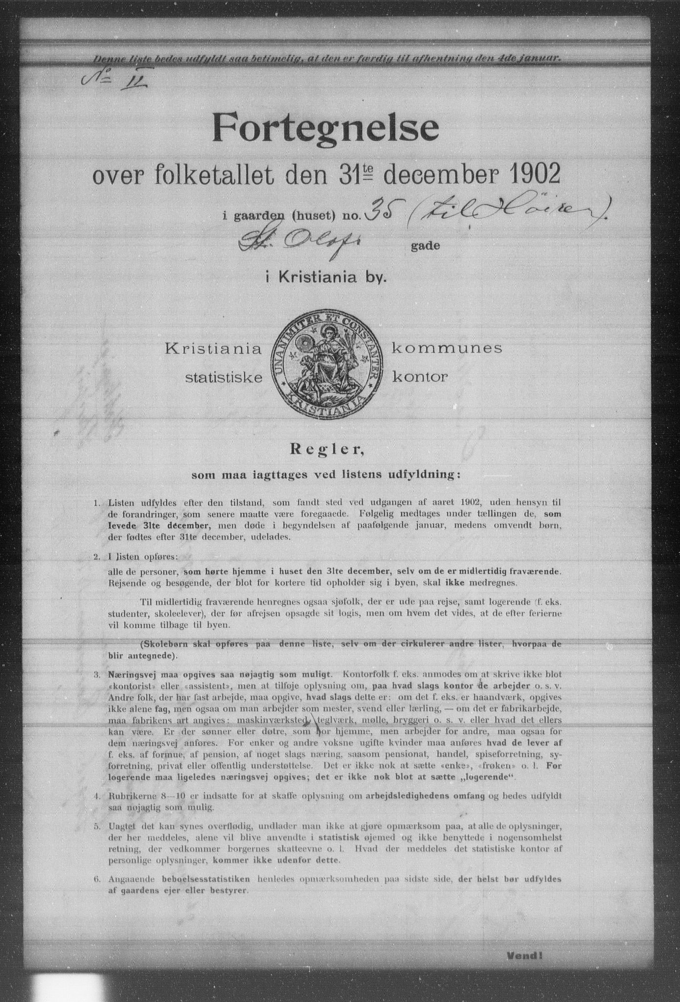 OBA, Kommunal folketelling 31.12.1902 for Kristiania kjøpstad, 1902, s. 19090