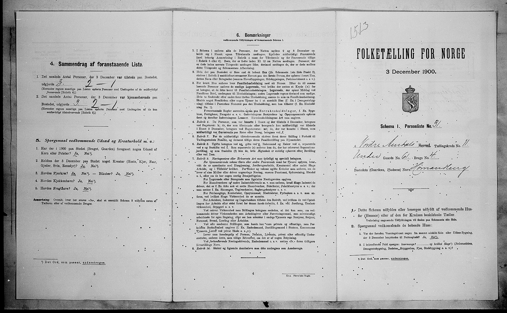 SAH, Folketelling 1900 for 0542 Nord-Aurdal herred, 1900, s. 1218