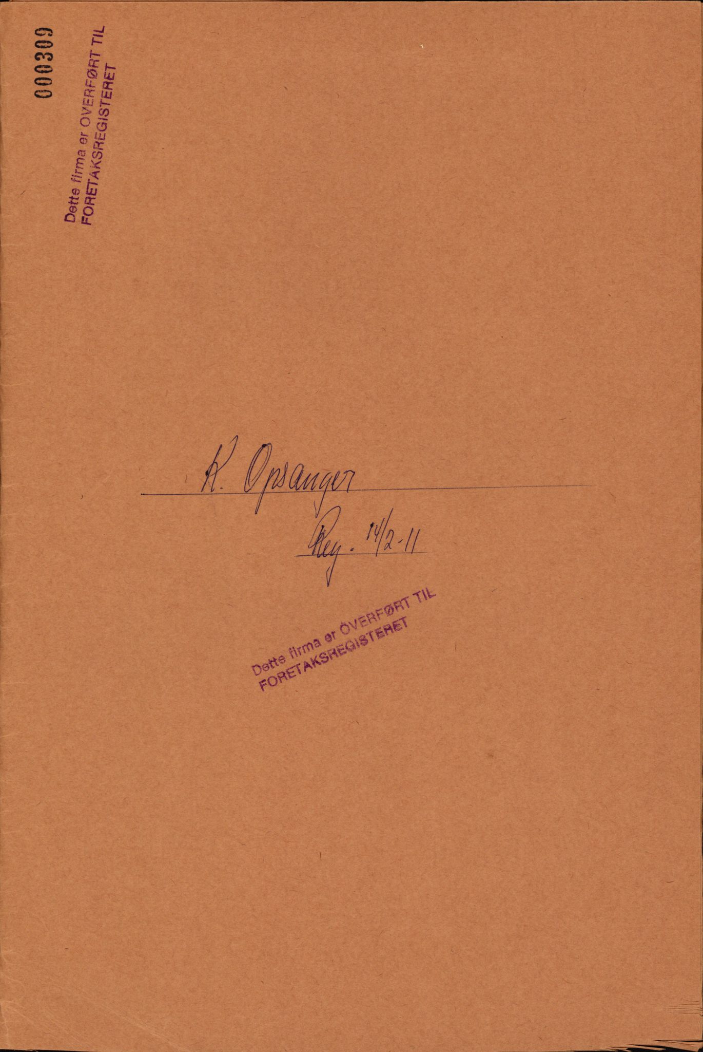 Stavanger byfogd, SAST/A-101408/002/J/Jd/Jde/L0001: Registreringsmeldinger og bilag. Enkeltmannsforetak, 1-350, 1891-1967, s. 465