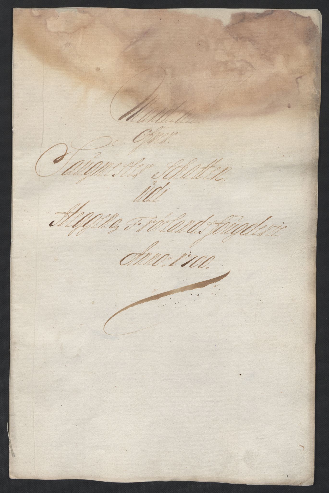 Rentekammeret inntil 1814, Reviderte regnskaper, Fogderegnskap, RA/EA-4092/R07/L0291: Fogderegnskap Rakkestad, Heggen og Frøland, 1700, s. 7
