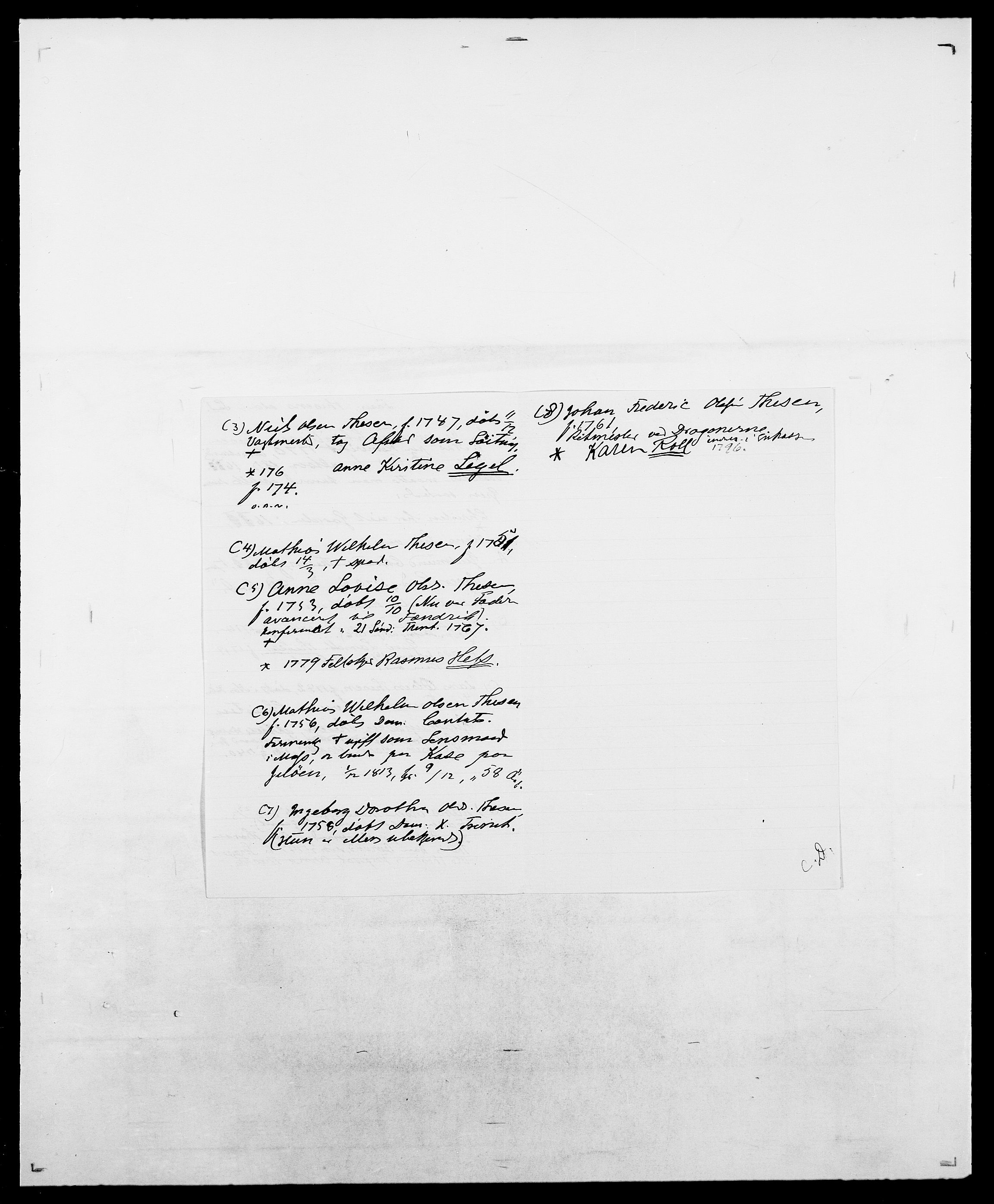 Delgobe, Charles Antoine - samling, AV/SAO-PAO-0038/D/Da/L0038: Svanenskjold - Thornsohn, s. 587