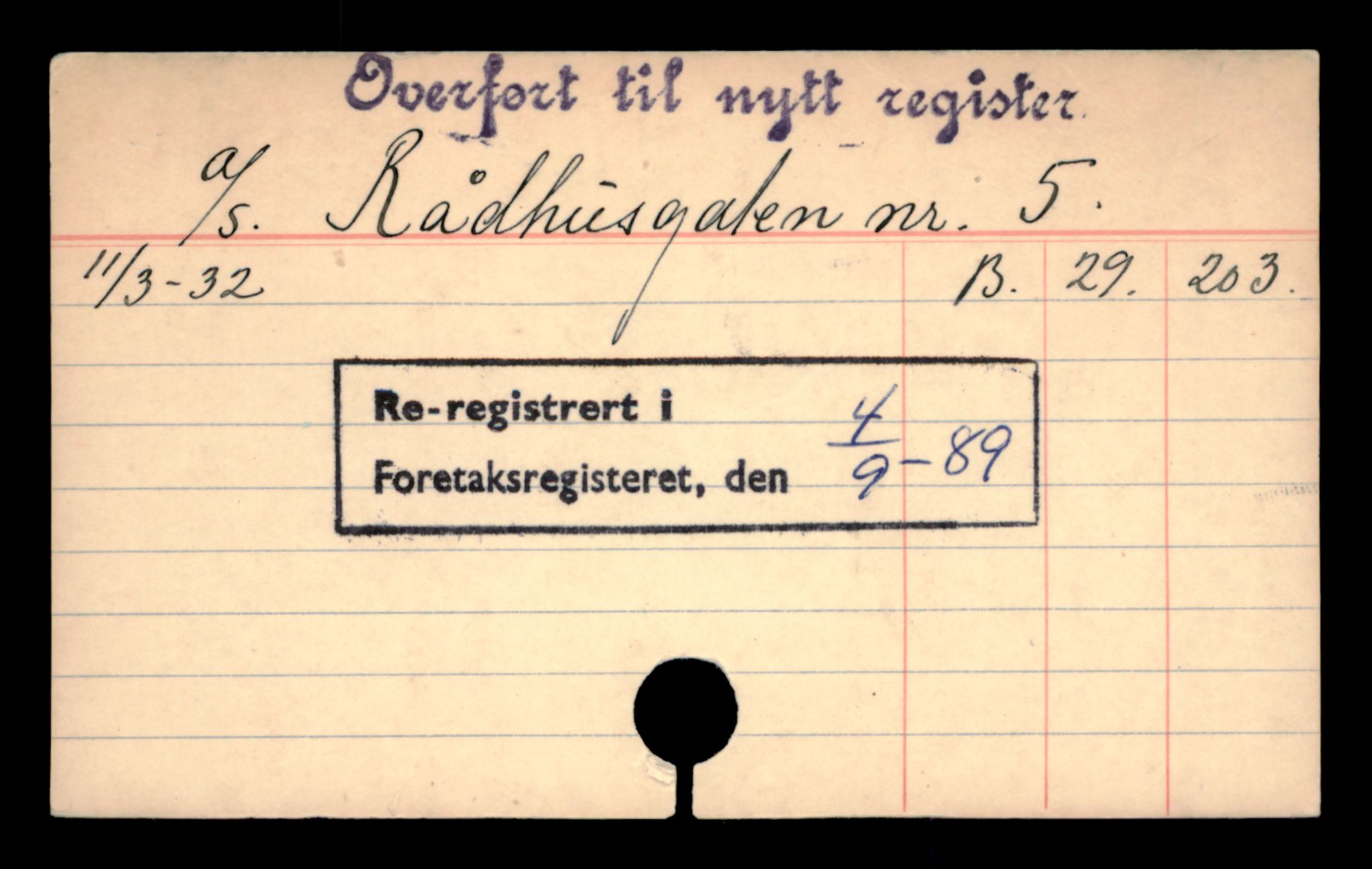 Oslo byfogd, Handelsregisteret, SAT/A-10867/G/Ga/Gad/L0024: Kartotekkort, Ra-Rom, 1890-1990