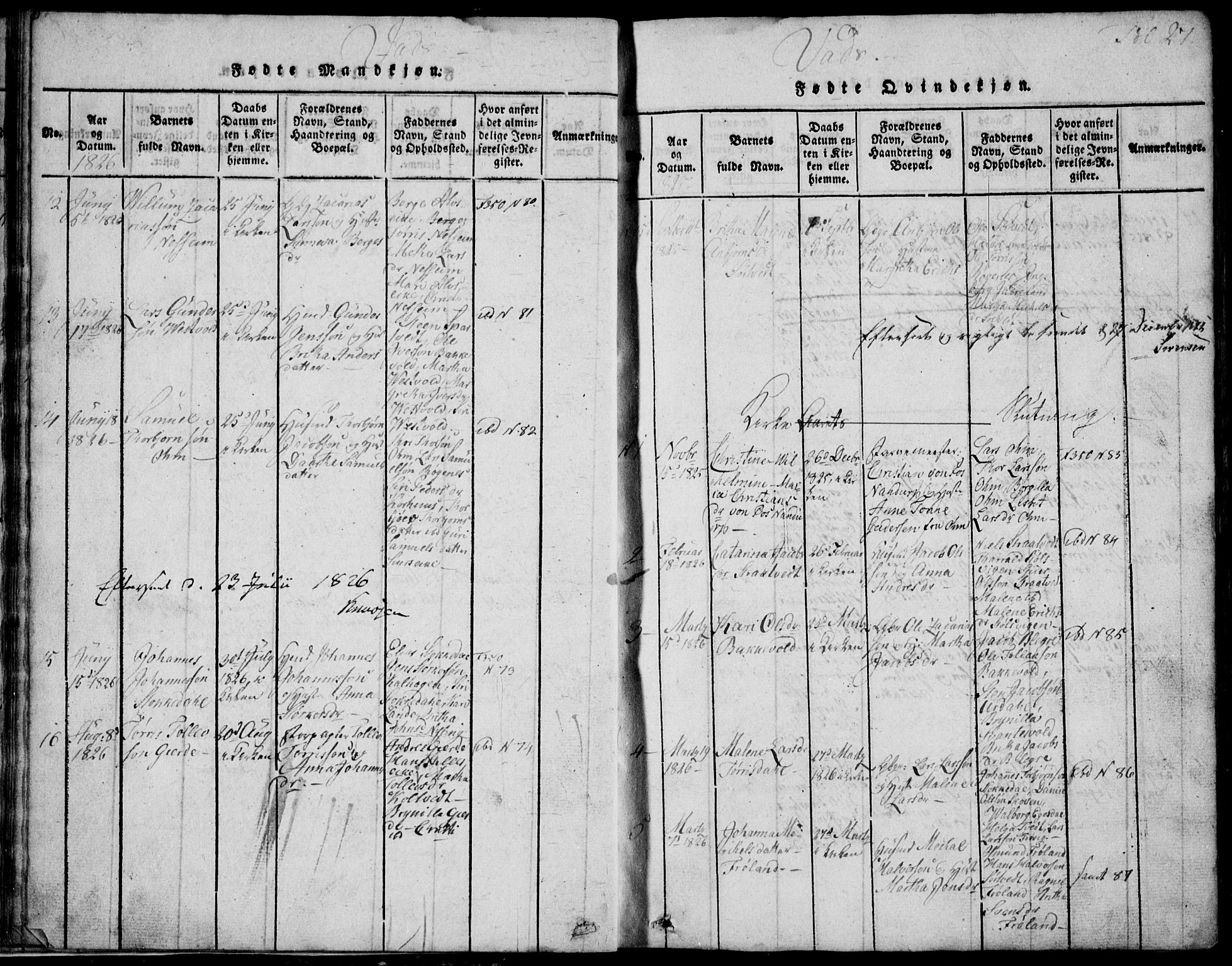 Skjold sokneprestkontor, AV/SAST-A-101847/H/Ha/Hab/L0002: Klokkerbok nr. B 2 /2, 1815-1830, s. 27