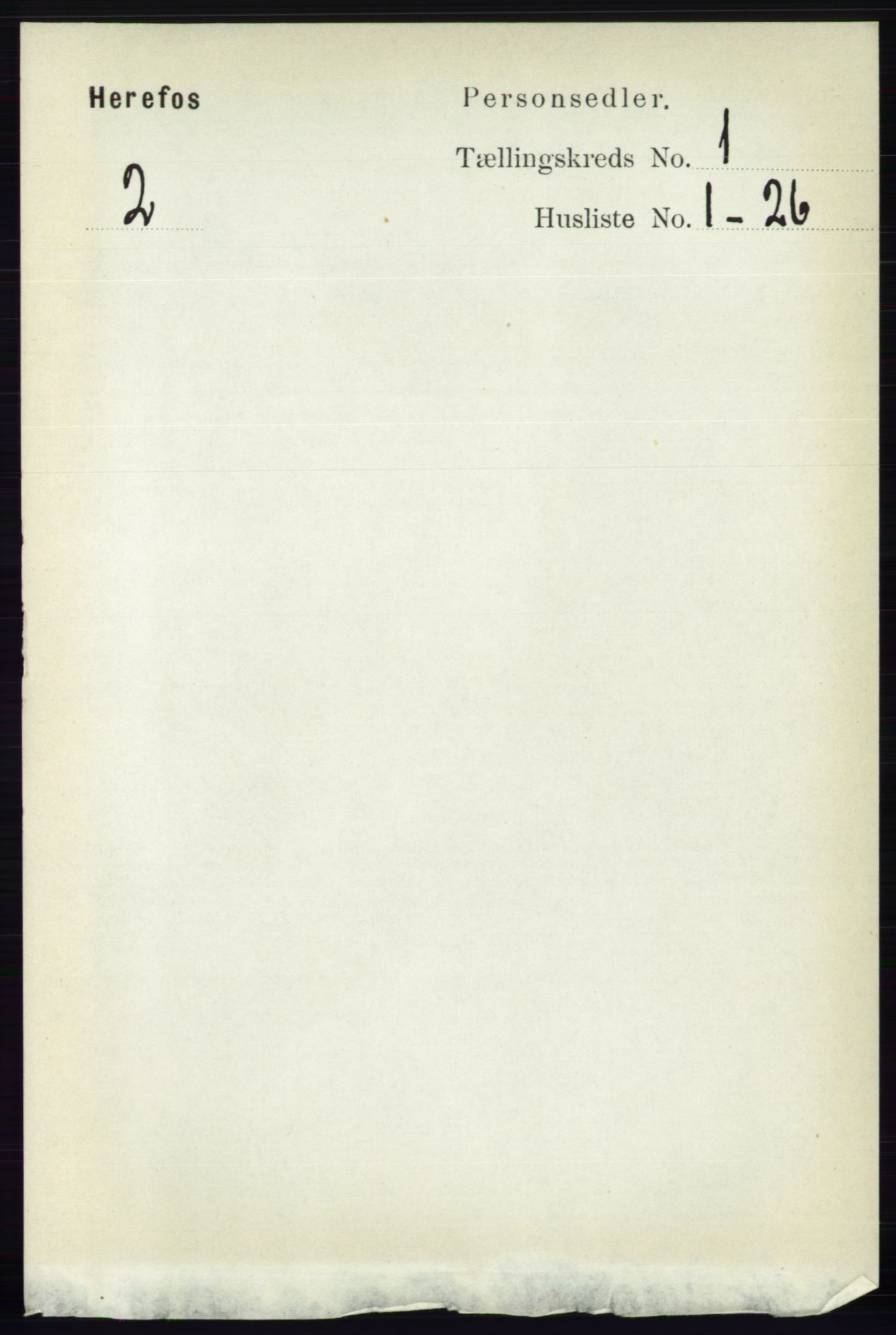 RA, Folketelling 1891 for 0933 Herefoss herred, 1891, s. 40