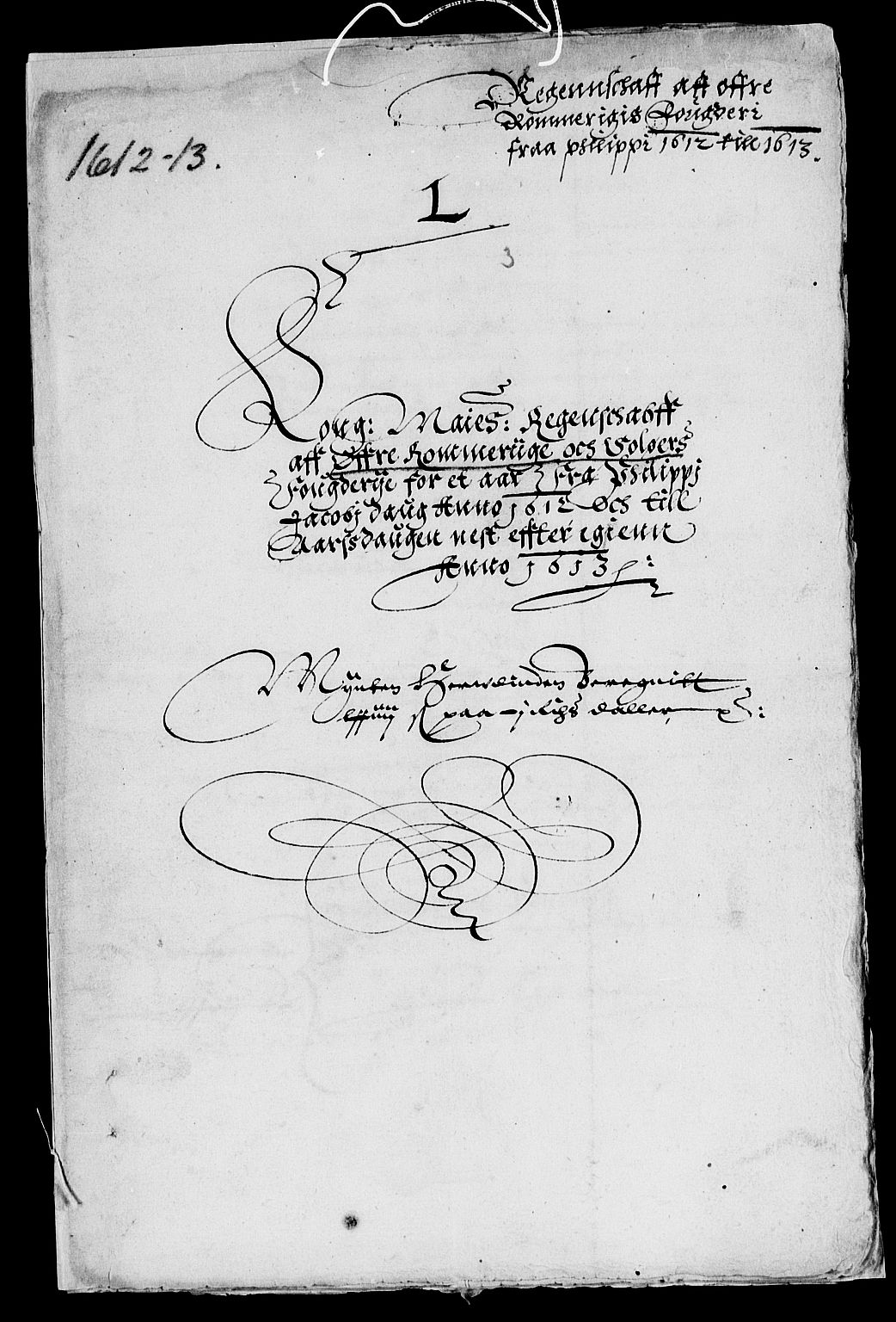 Rentekammeret inntil 1814, Reviderte regnskaper, Lensregnskaper, RA/EA-5023/R/Rb/Rba/L0030: Akershus len, 1612-1613