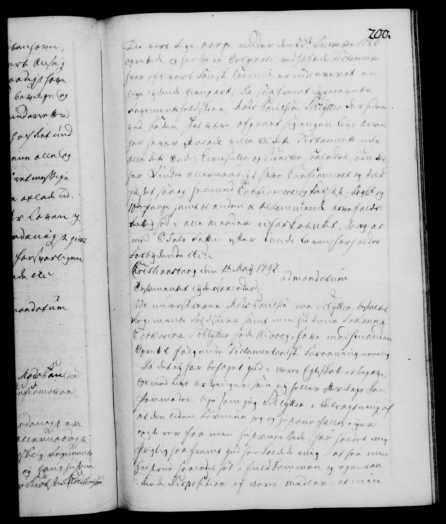Danske Kanselli 1572-1799, RA/EA-3023/F/Fc/Fca/Fcaa/L0054: Norske registre, 1792-1793, s. 200a