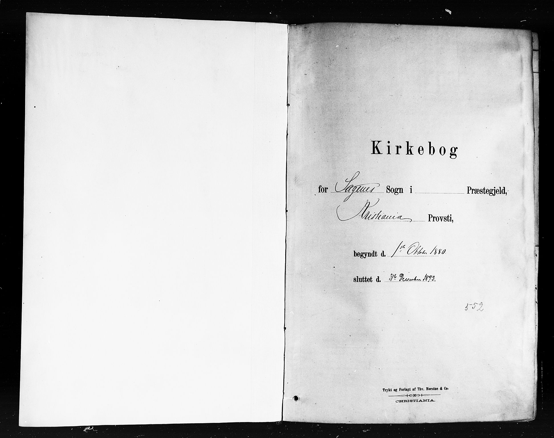 Sagene prestekontor Kirkebøker, SAO/A-10796/F/L0001: Ministerialbok nr. 1, 1880-1893