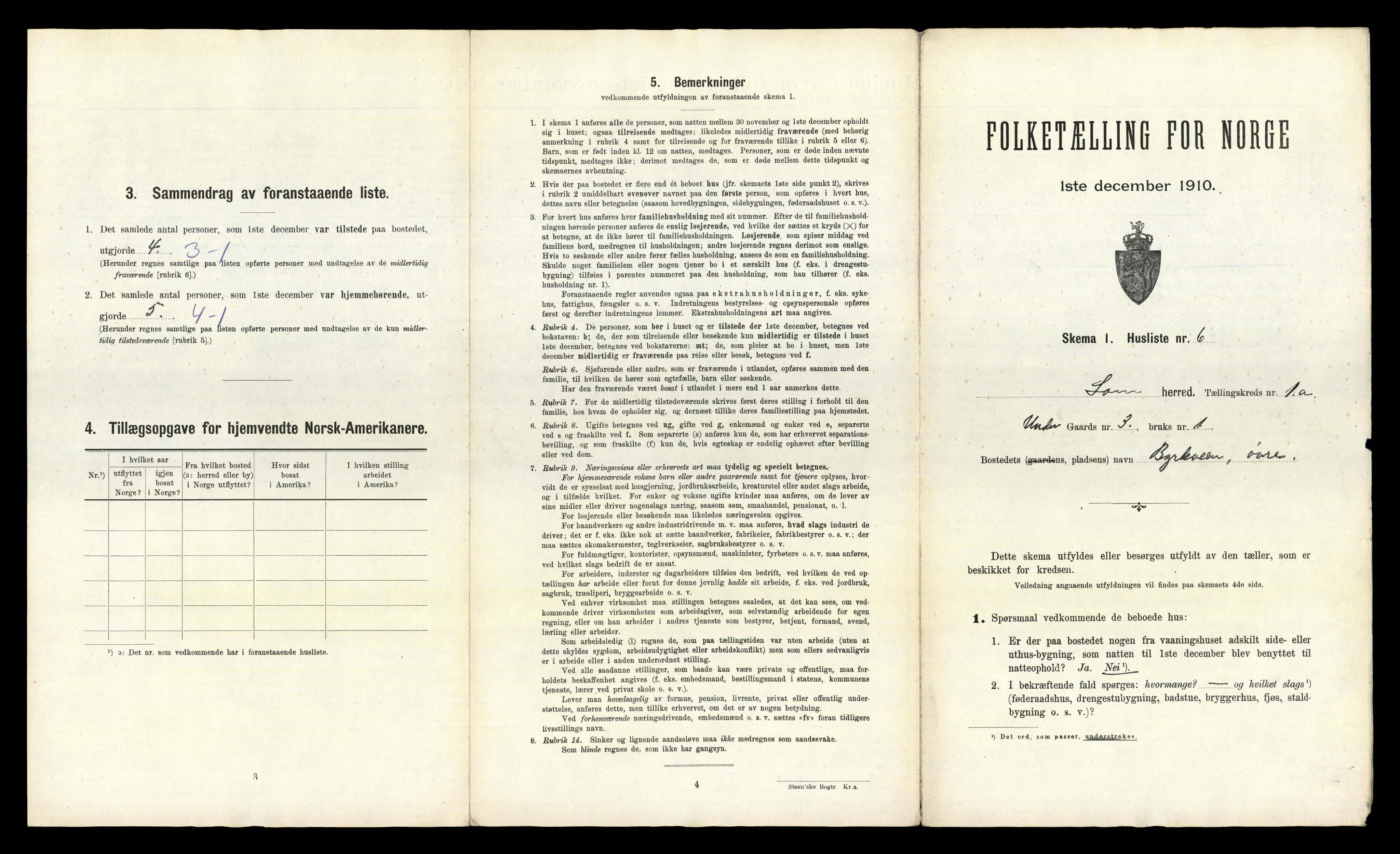 RA, Folketelling 1910 for 0514 Lom herred, 1910, s. 43