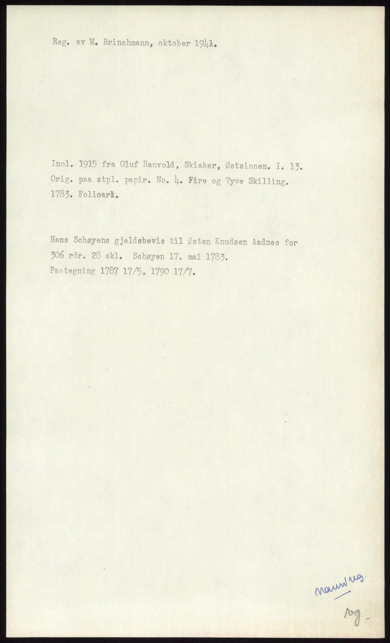 Samlinger til kildeutgivelse, Diplomavskriftsamlingen, AV/RA-EA-4053/H/Ha, s. 3538