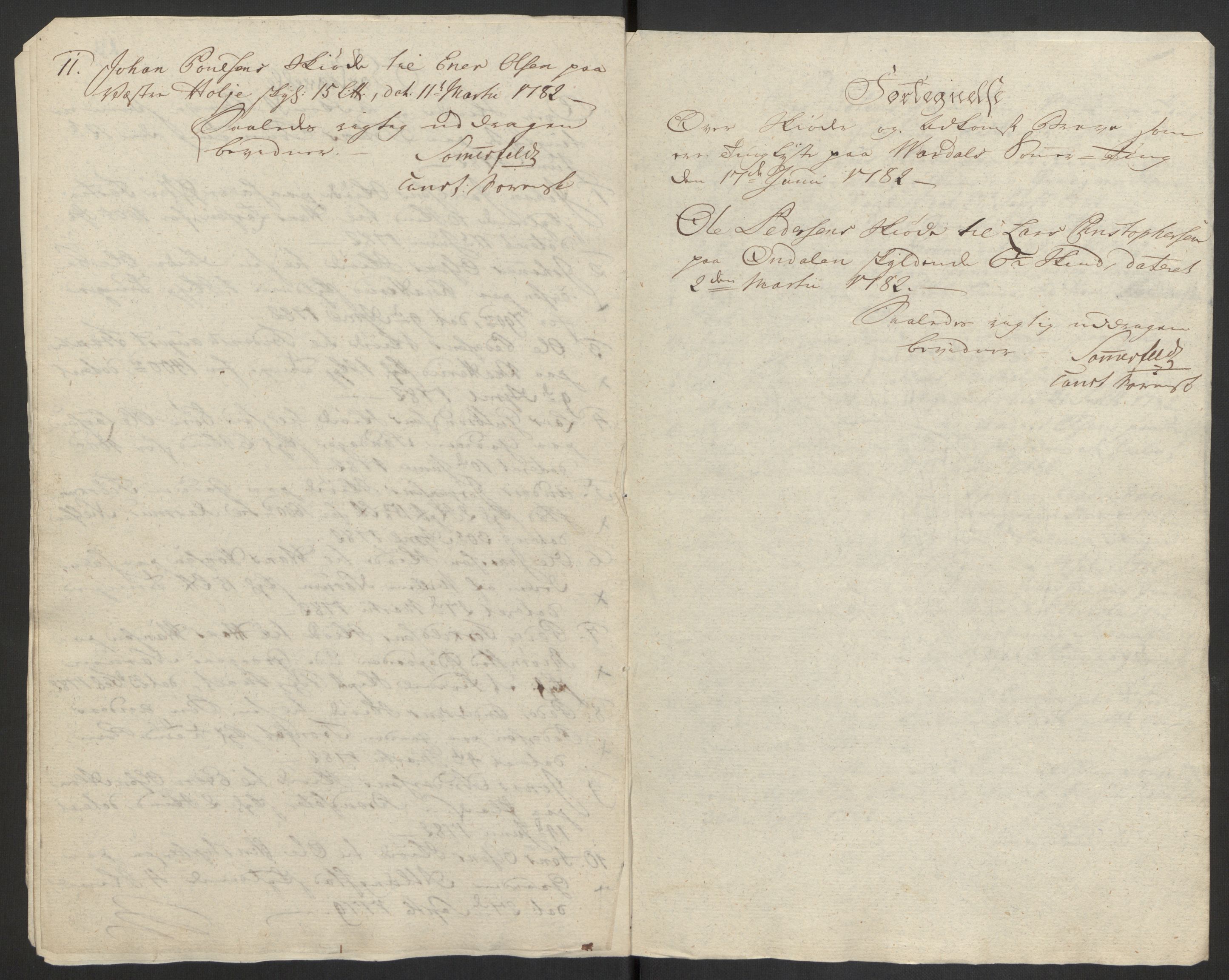 Rentekammeret inntil 1814, Reviderte regnskaper, Fogderegnskap, AV/RA-EA-4092/R19/L1369: Fogderegnskap Toten, Hadeland og Vardal, 1782, s. 225
