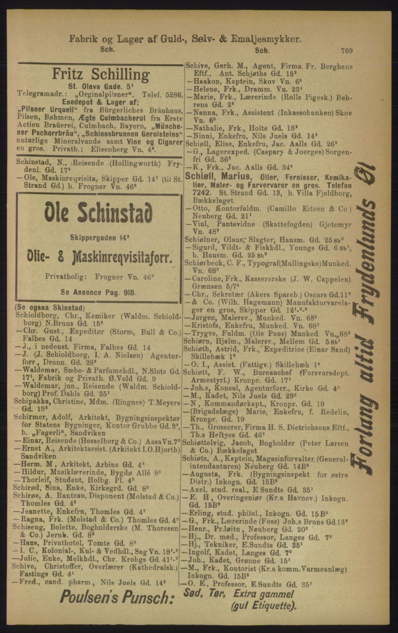 Kristiania/Oslo adressebok, PUBL/-, 1906, s. 769