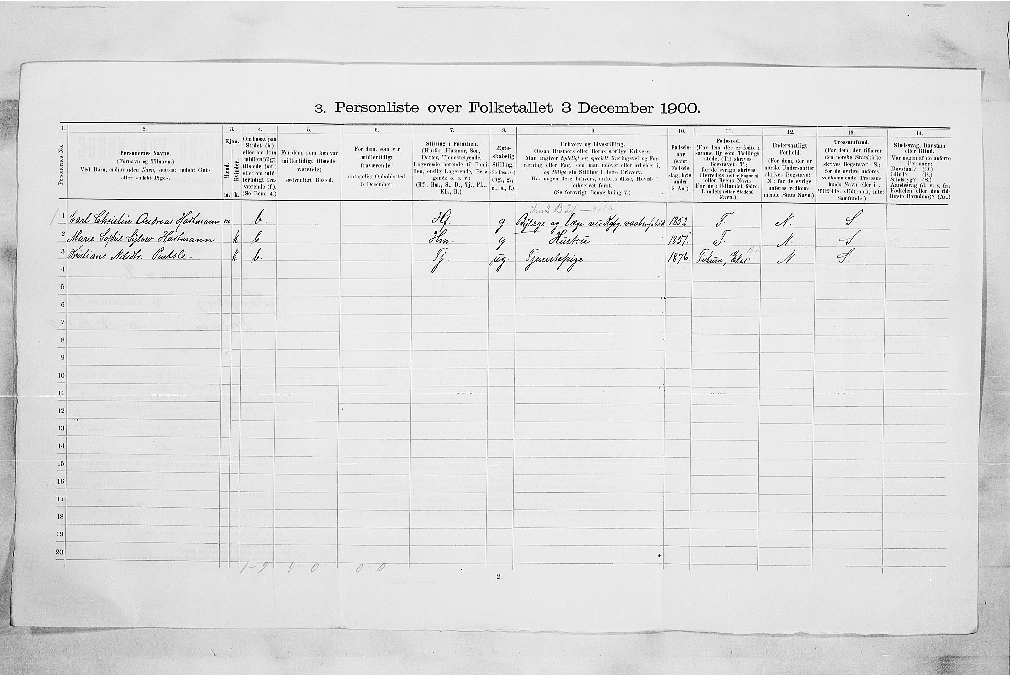 RA, Folketelling 1900 for 0604 Kongsberg kjøpstad, 1900, s. 89