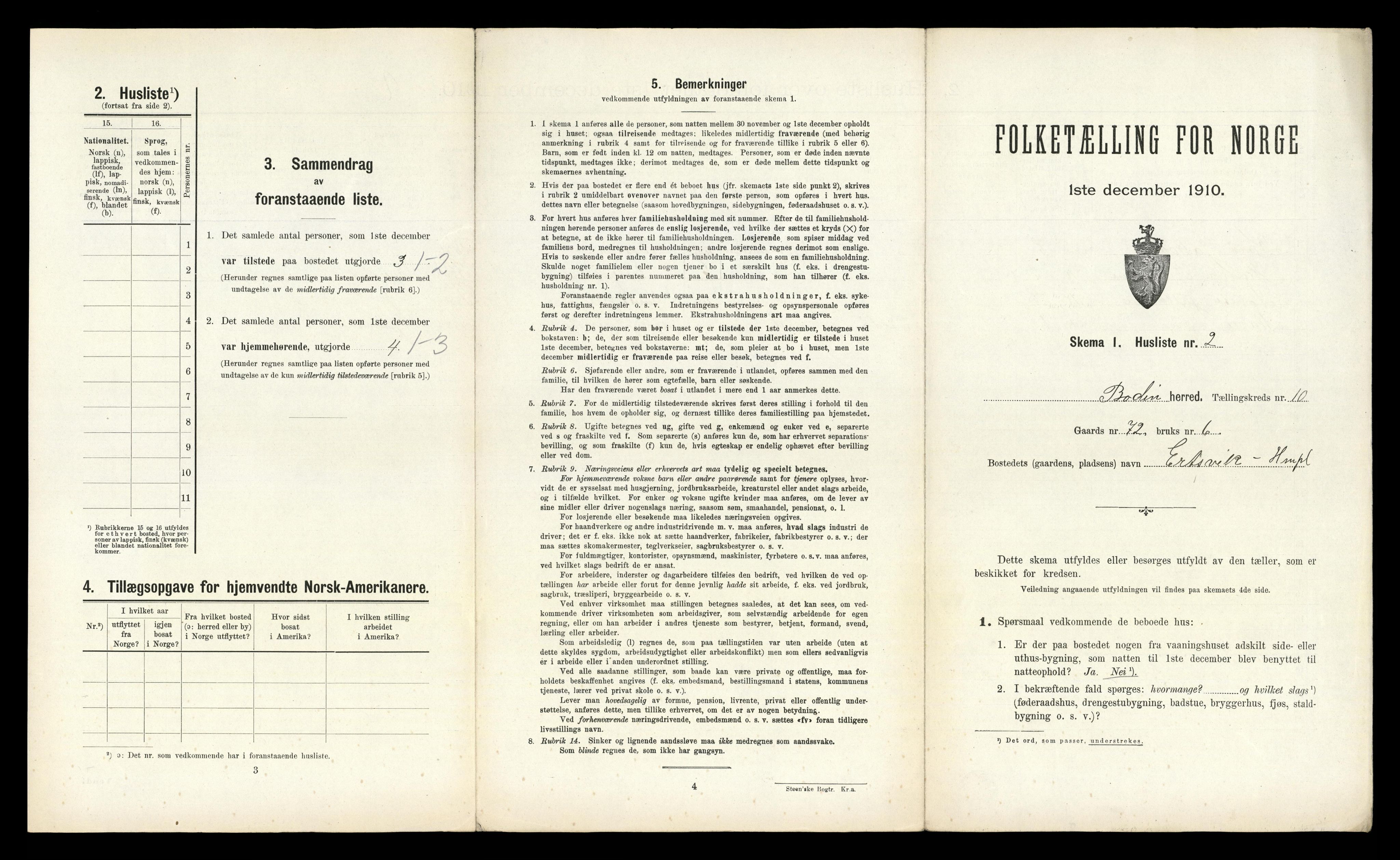 RA, Folketelling 1910 for 1843 Bodin herred, 1910, s. 1141