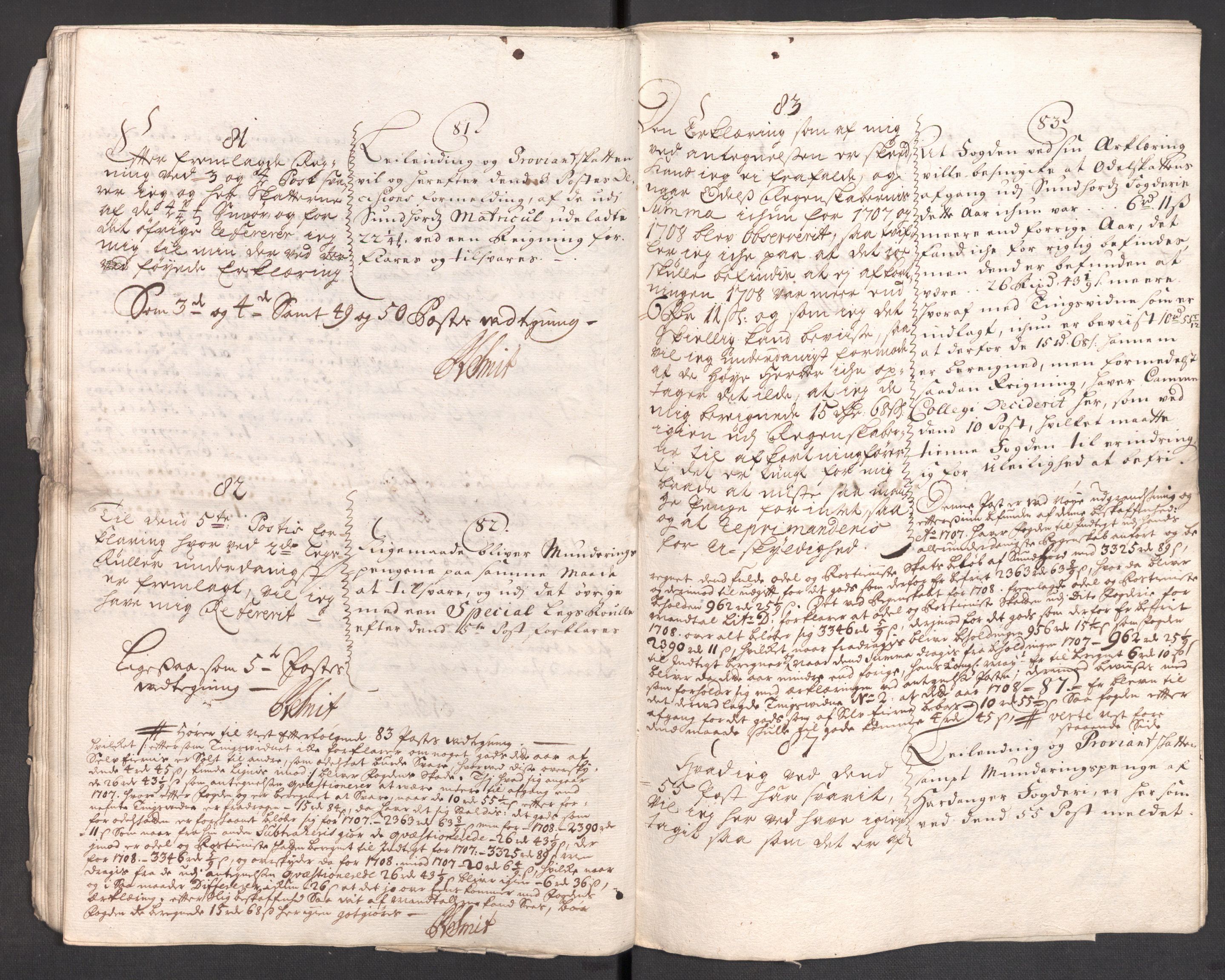 Rentekammeret inntil 1814, Reviderte regnskaper, Fogderegnskap, AV/RA-EA-4092/R48/L2985: Fogderegnskap Sunnhordland og Hardanger, 1708, s. 612