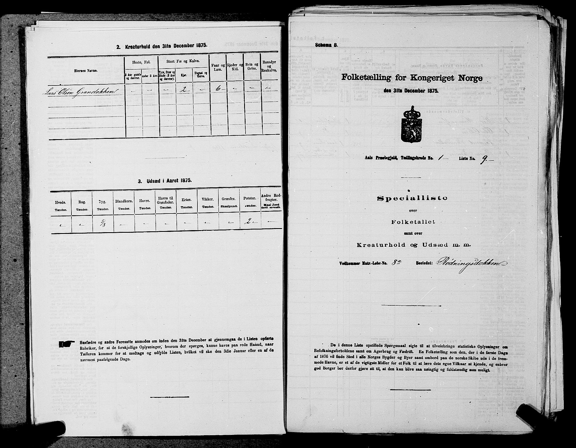 SAKO, Folketelling 1875 for 0619P Ål prestegjeld, 1875, s. 42