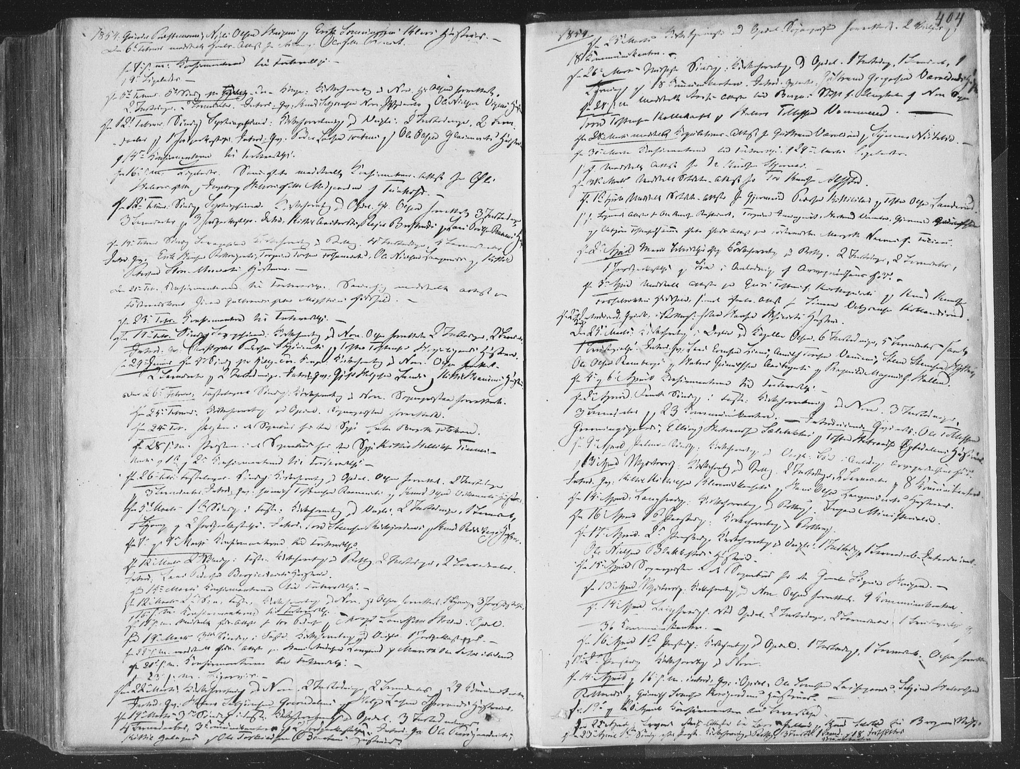Rollag kirkebøker, AV/SAKO-A-240/F/Fa/L0008: Ministerialbok nr. I 8, 1847-1860, s. 404