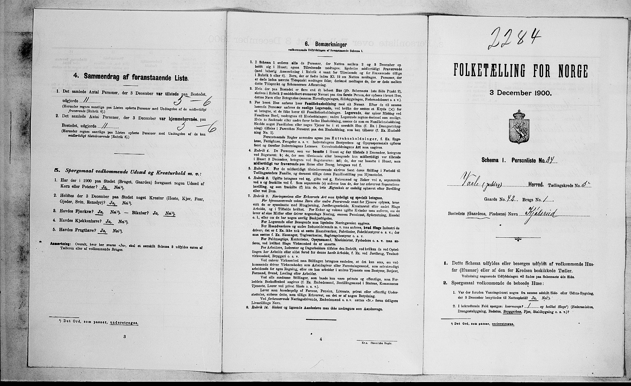 RA, Folketelling 1900 for 0716 Våle herred, 1900, s. 628