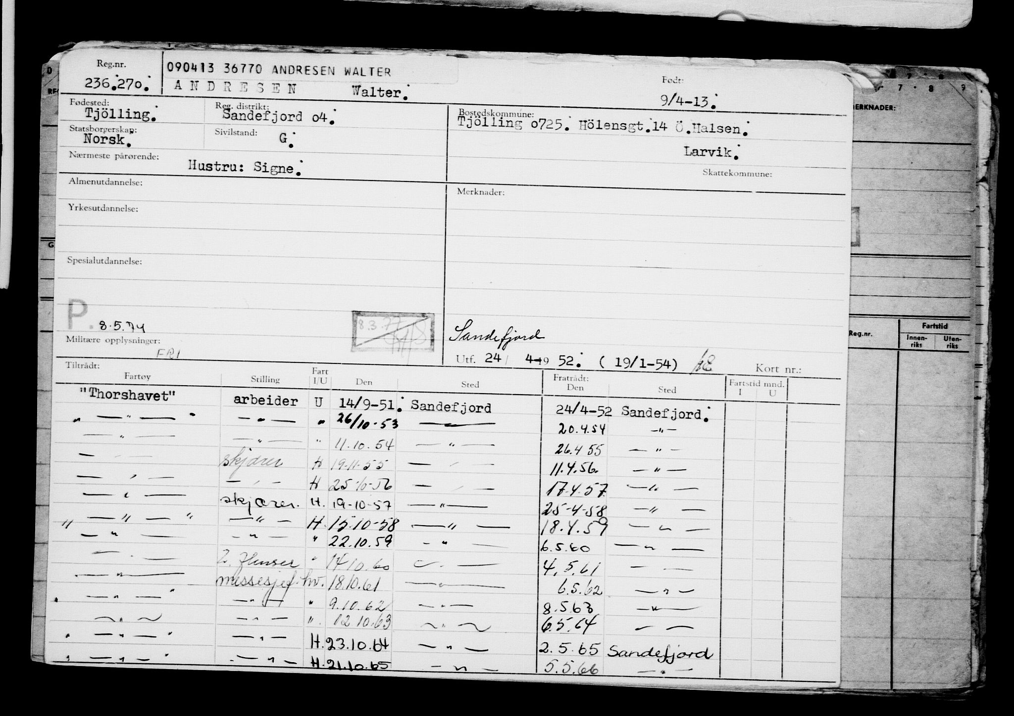 Direktoratet for sjømenn, AV/RA-S-3545/G/Gb/L0111: Hovedkort, 1913, s. 689