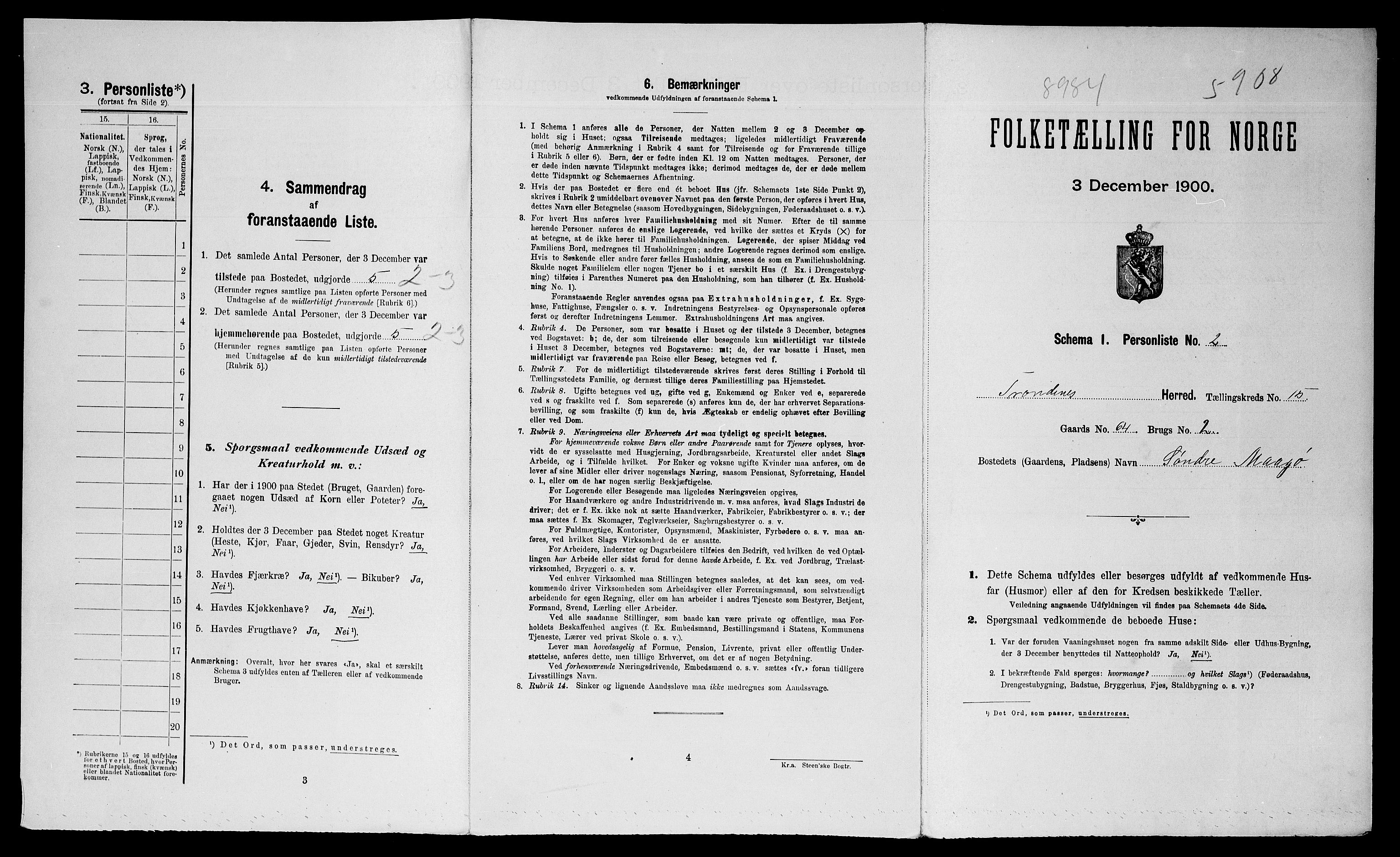 SATØ, Folketelling 1900 for 1914 Trondenes herred, 1900, s. 1897