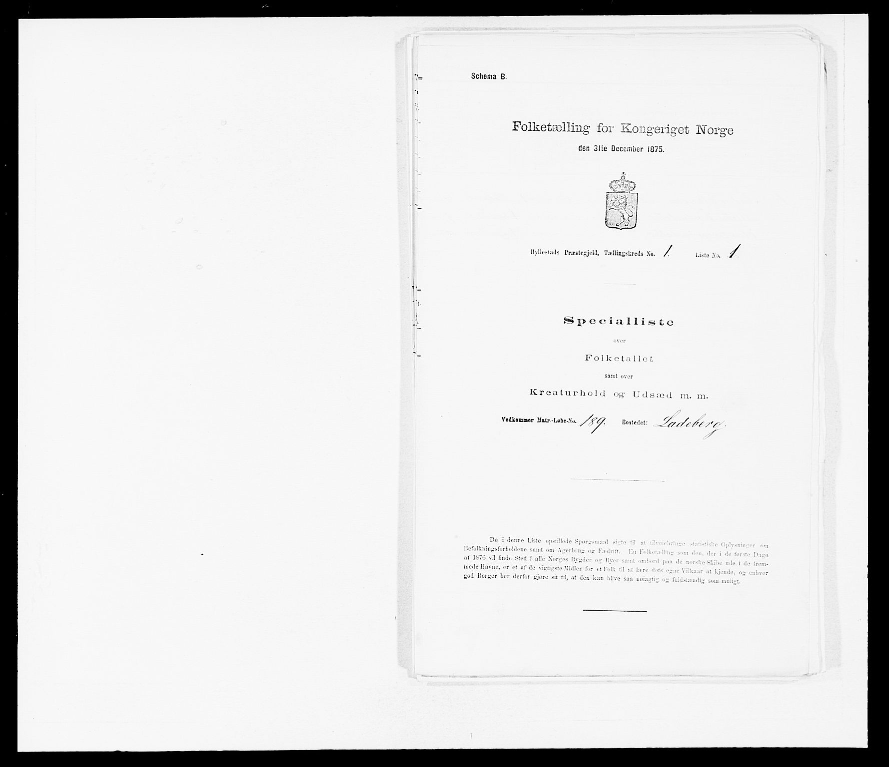 SAB, Folketelling 1875 for 1413P Hyllestad prestegjeld, 1875, s. 33