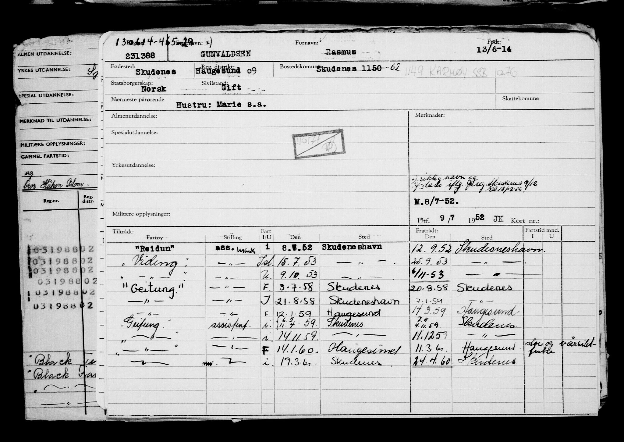 Direktoratet for sjømenn, AV/RA-S-3545/G/Gb/L0121: Hovedkort, 1914, s. 624