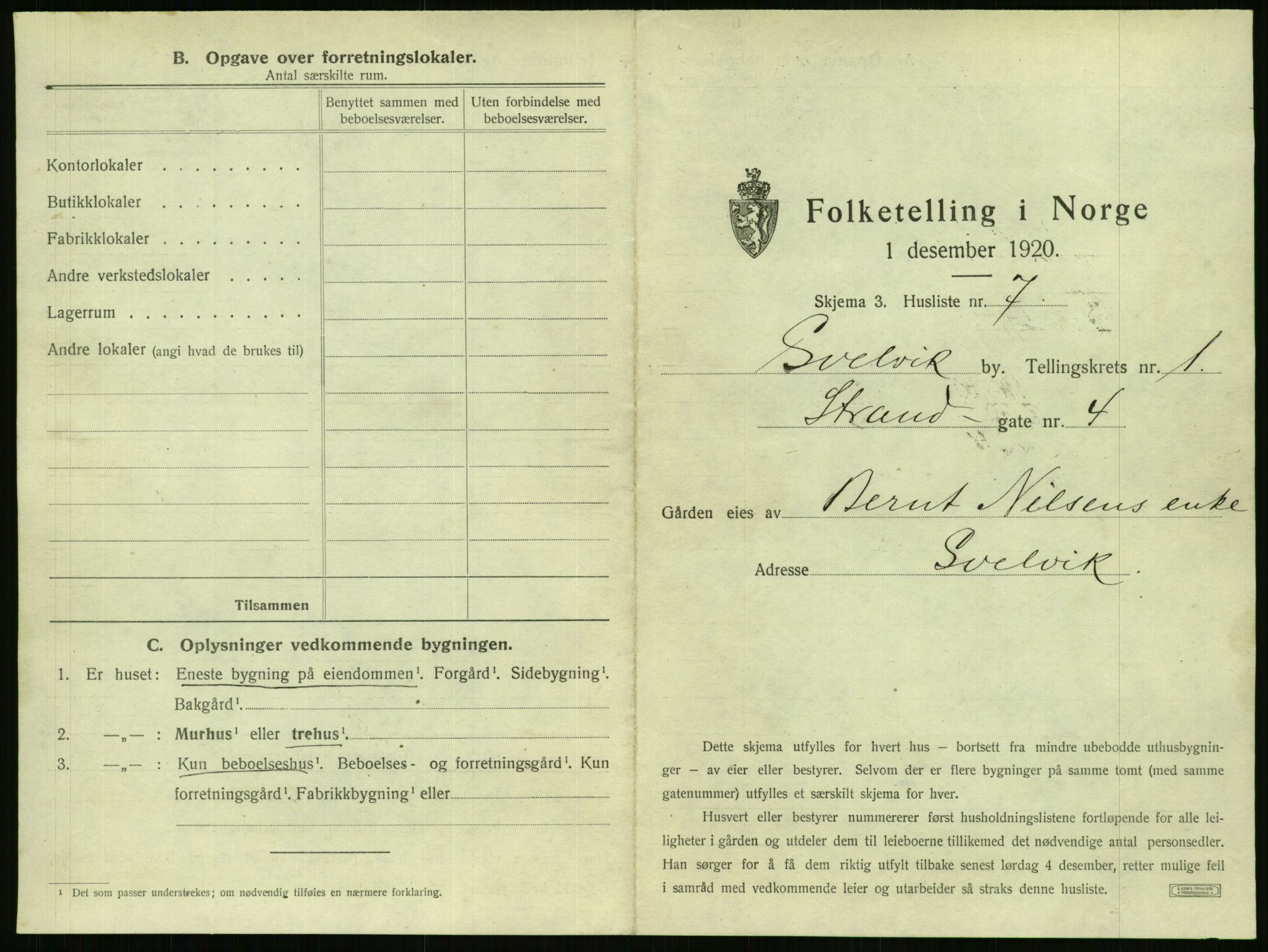SAKO, Folketelling 1920 for 0701 Svelvik ladested, 1920, s. 29