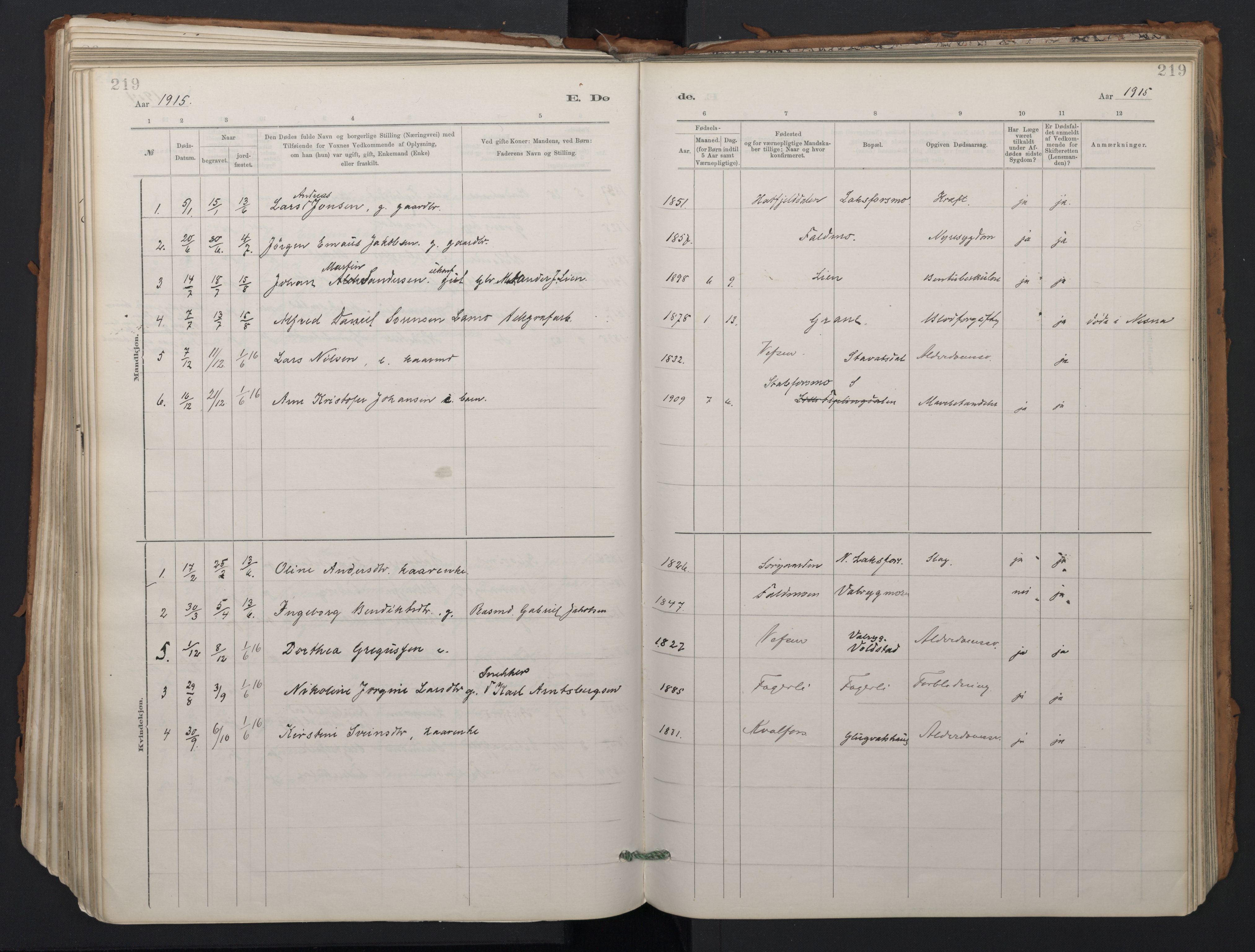 Ministerialprotokoller, klokkerbøker og fødselsregistre - Nordland, AV/SAT-A-1459/824/L0338: Ministerialbok nr. 824A01, 1880-1915, s. 219