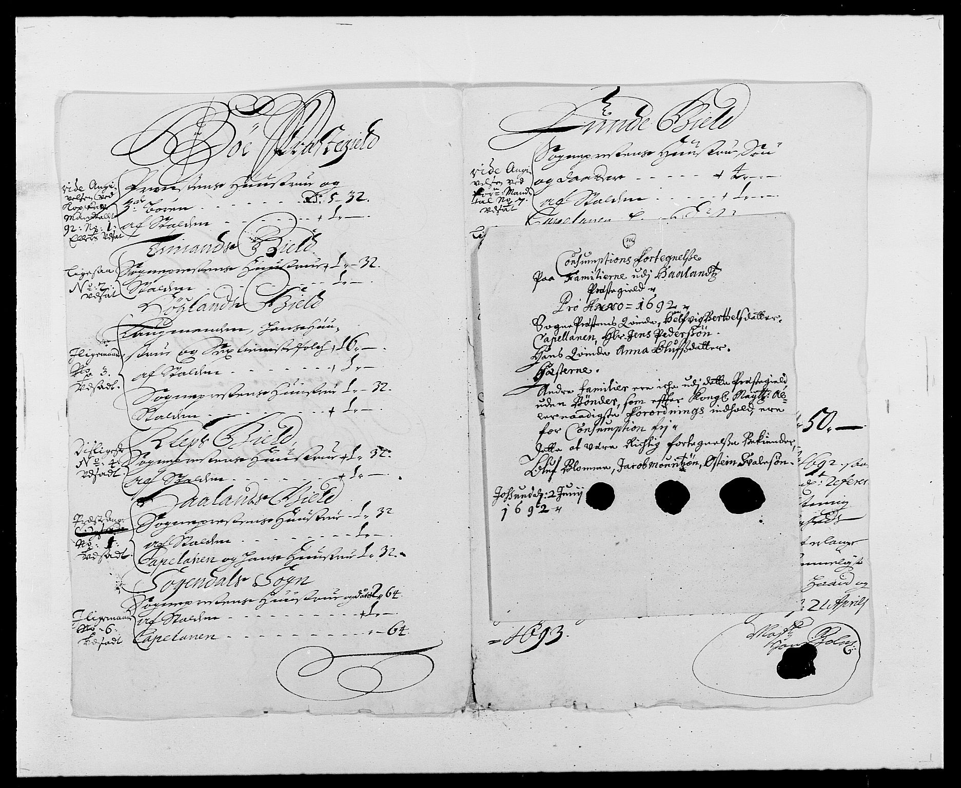 Rentekammeret inntil 1814, Reviderte regnskaper, Fogderegnskap, AV/RA-EA-4092/R46/L2727: Fogderegnskap Jæren og Dalane, 1690-1693, s. 205