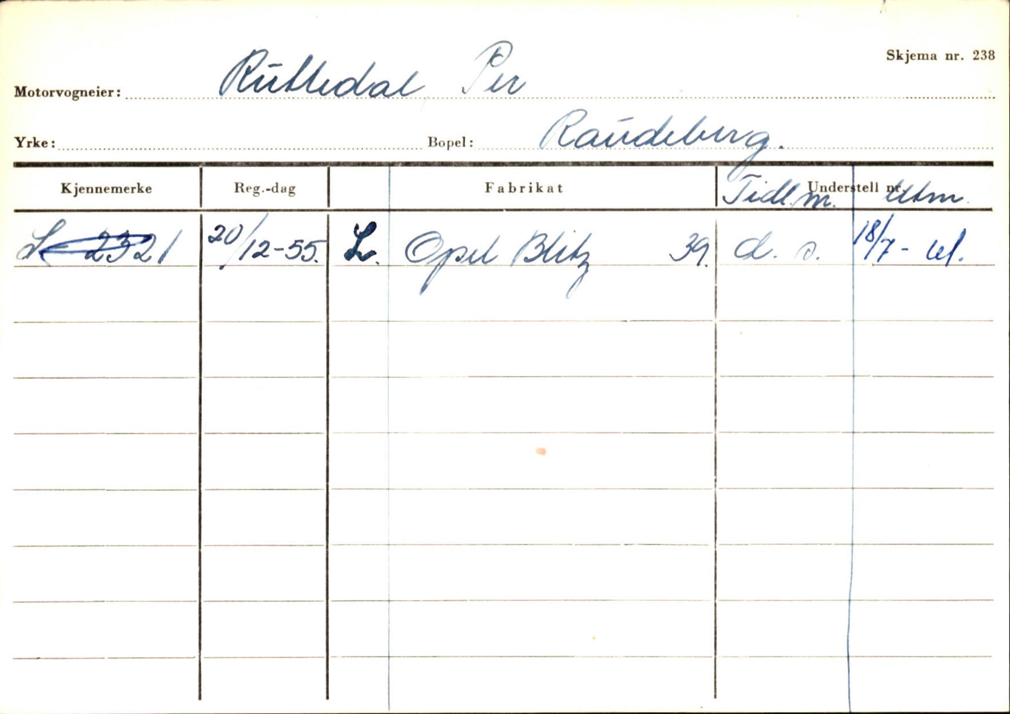 Statens vegvesen, Sogn og Fjordane vegkontor, SAB/A-5301/4/F/L0144: Registerkort Vågsøy A-R, 1945-1975, s. 2443