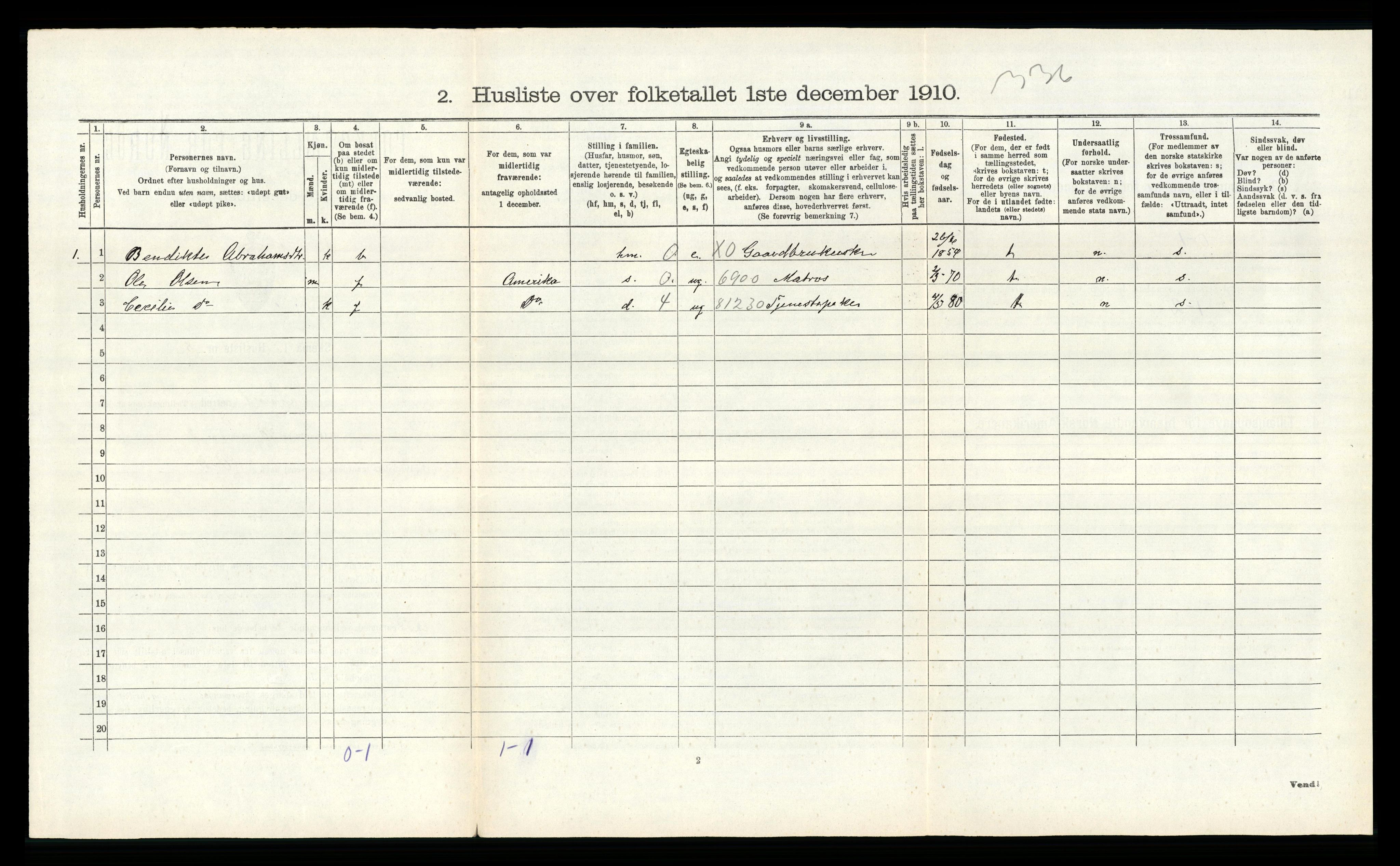 RA, Folketelling 1910 for 1040 Spind herred, 1910, s. 175