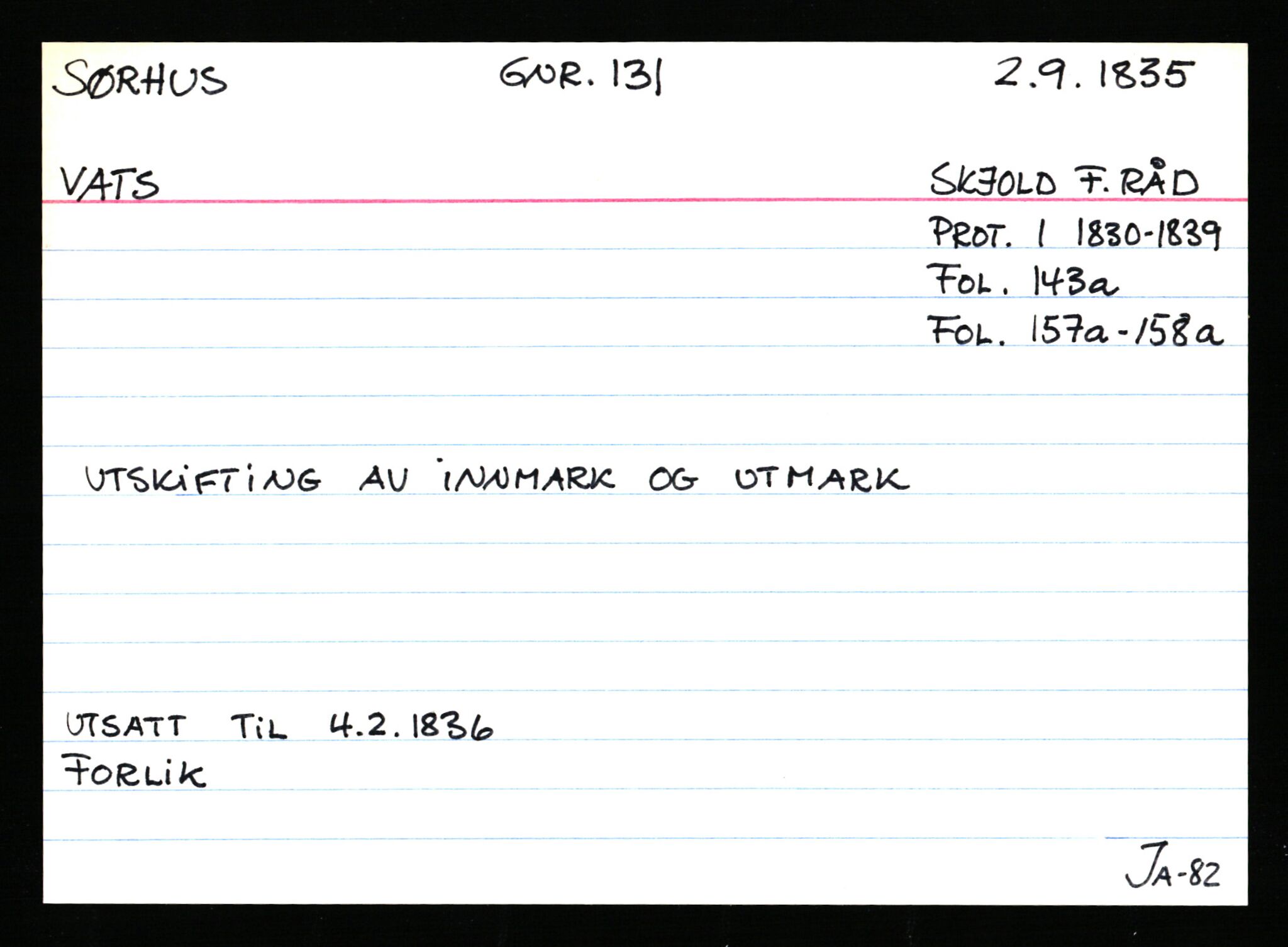 Statsarkivet i Stavanger, AV/SAST-A-101971/03/Y/Ym/L0059: Åstedskort sortert etter gårdsnavn: Sørhus - Tengesdal, 1600-1950, s. 2